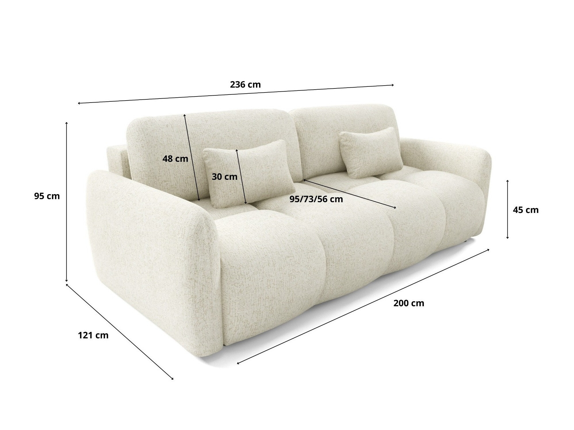 Sofa bed Franklin 218 (Bella 5)