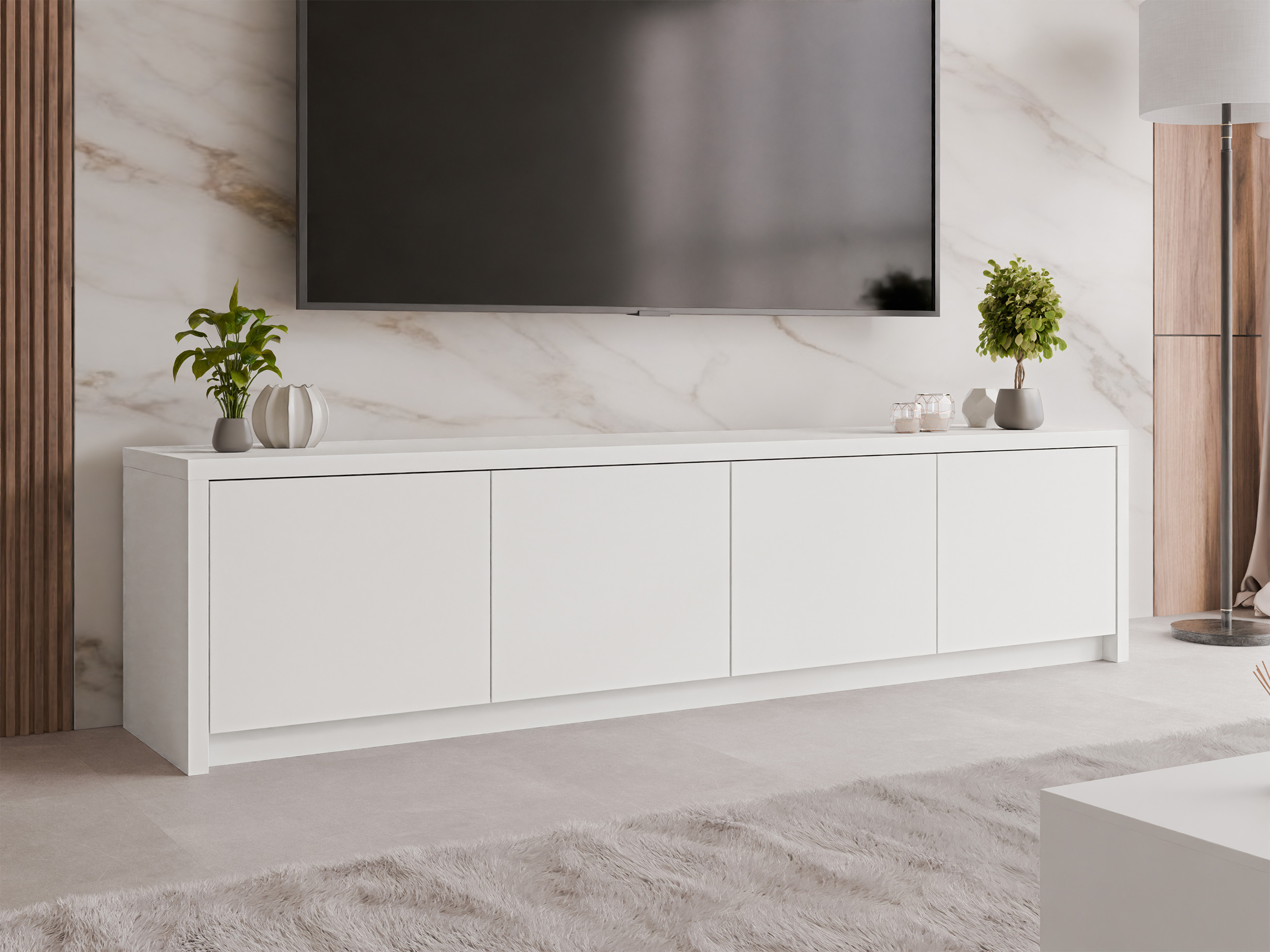 TV stand Lectio (White)