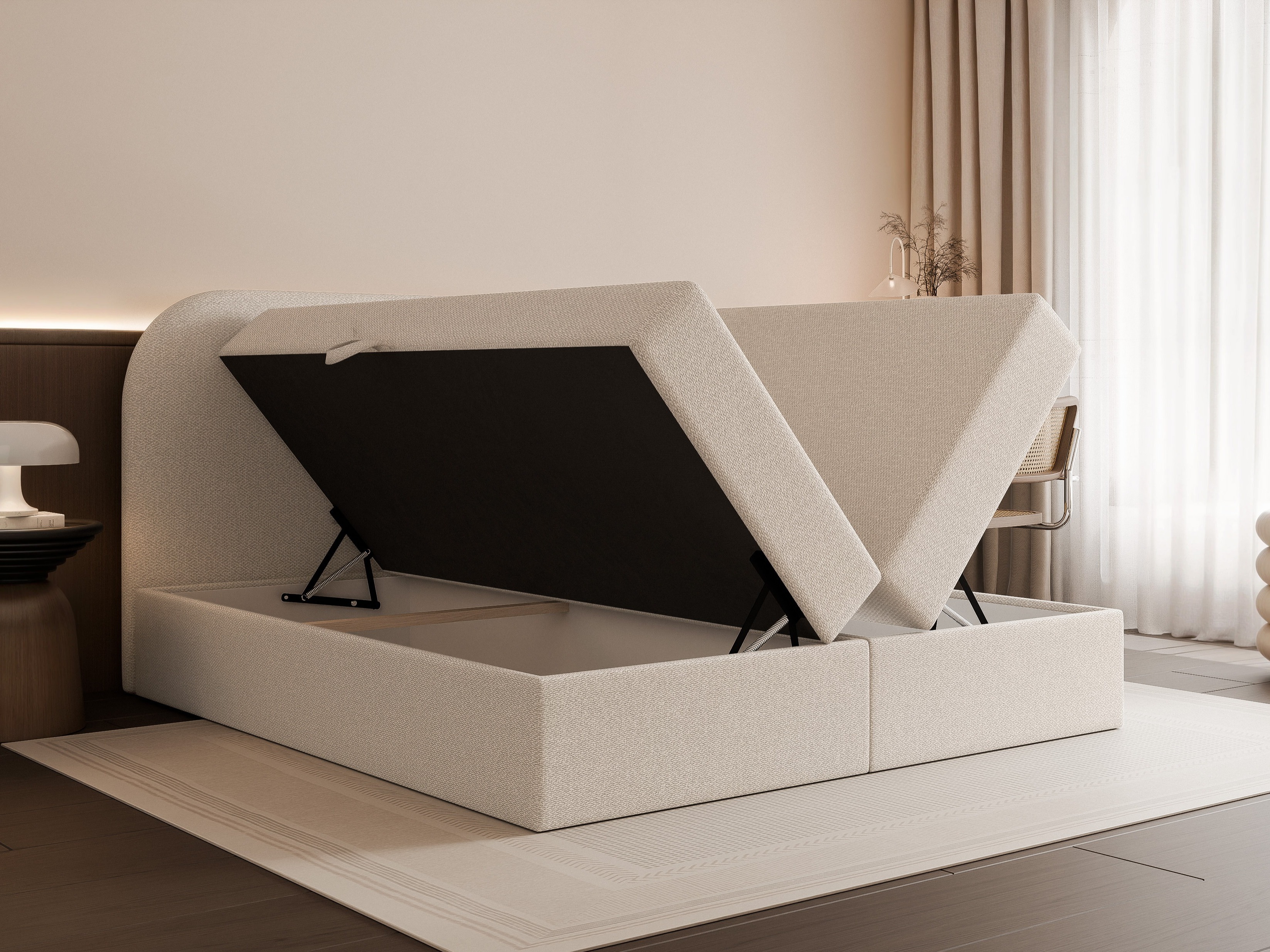 Continental bed Martinez 131 (Lumi 04)
