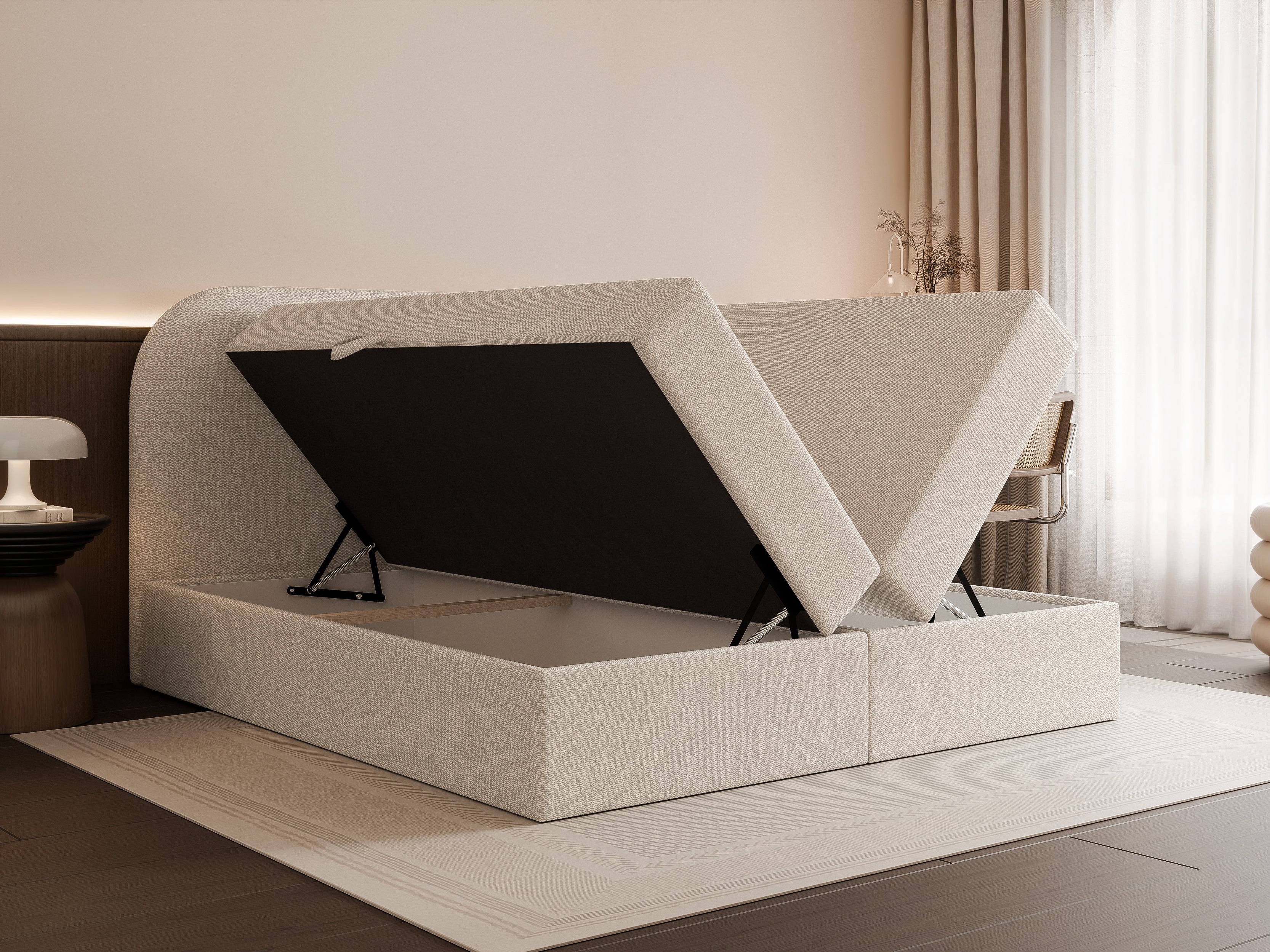 Continental bed Martinez 131 (Lumi 04)