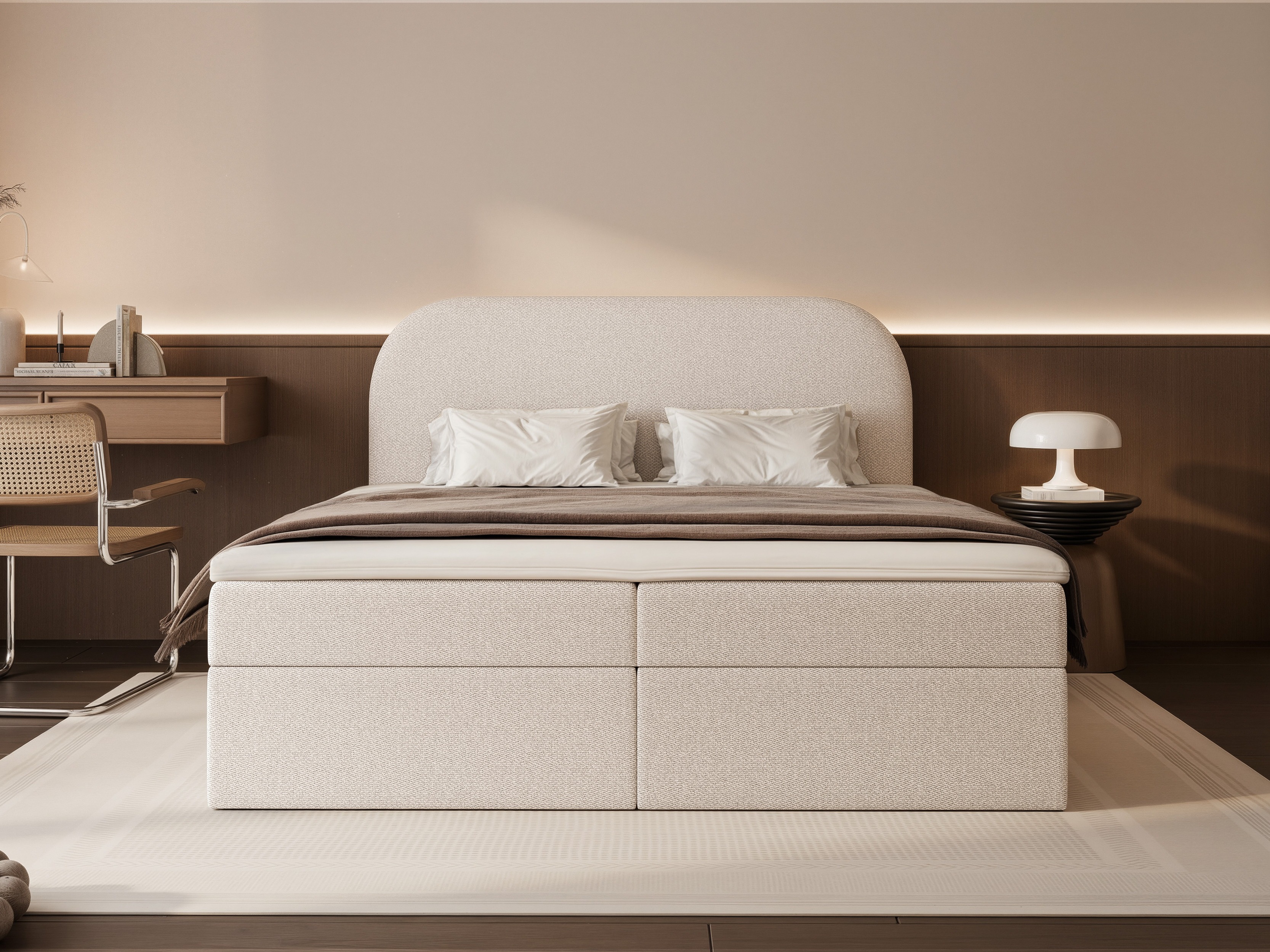 Continental bed Martinez 131 (Lumi 04)