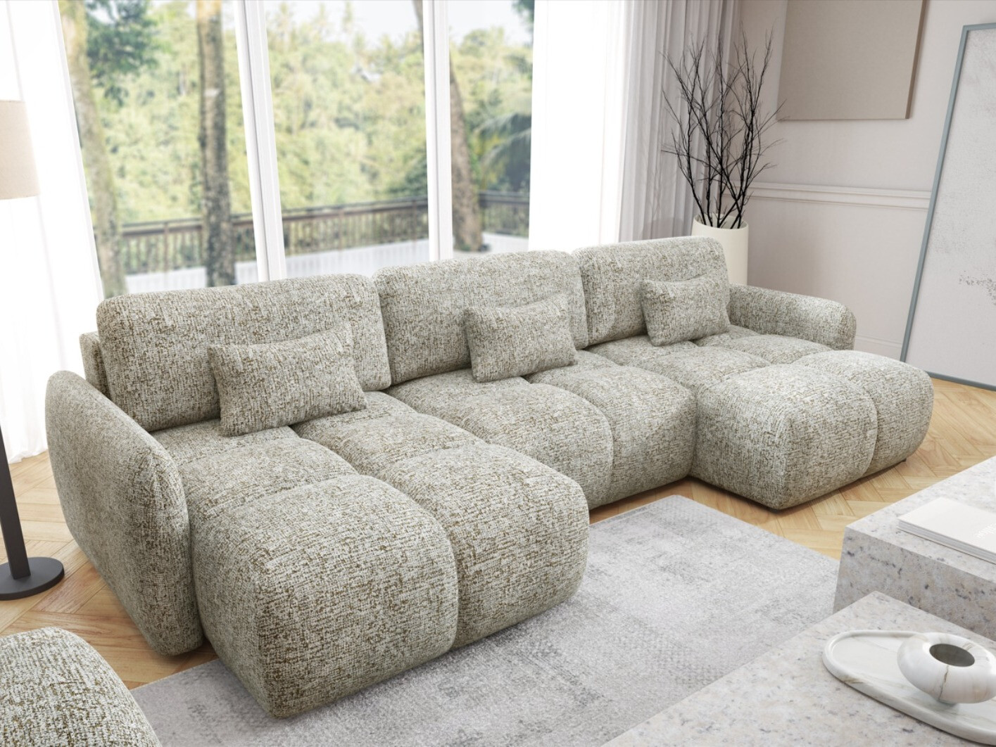 Corner sofa Franklin 220 (Bella 15)