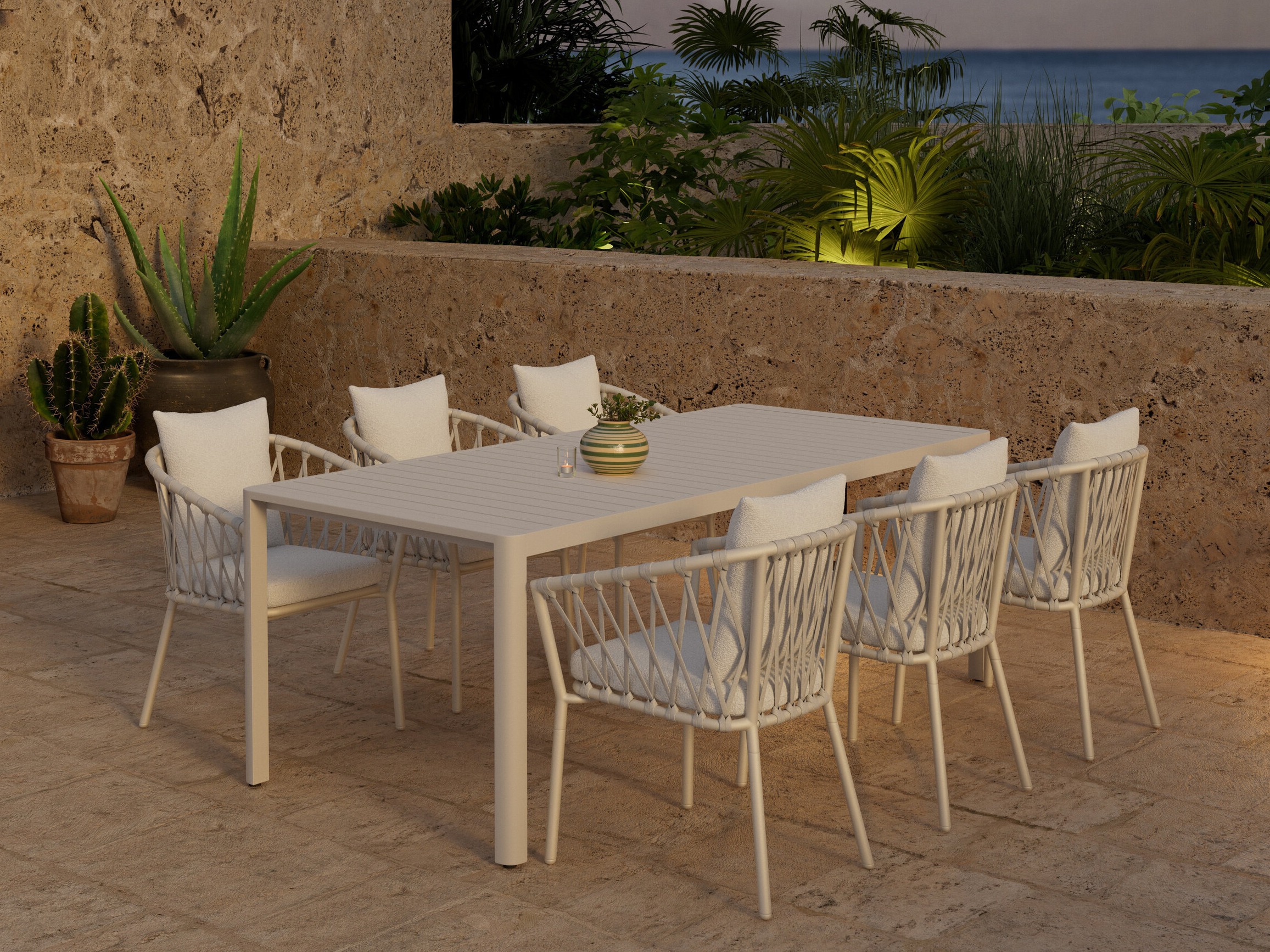 Table and chairs set Dallas 5248