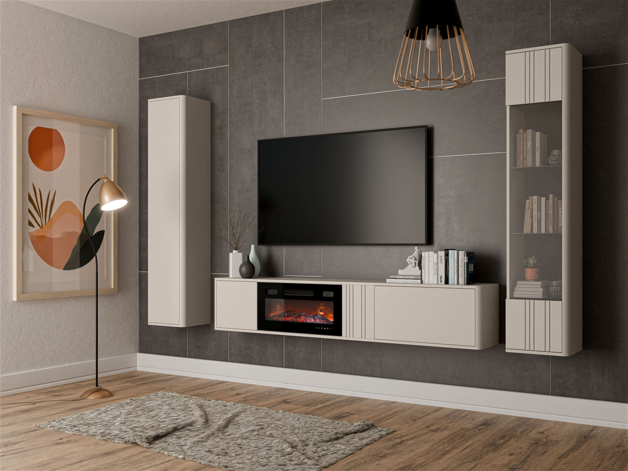 TV stand Dormele 119 (Cashmere)