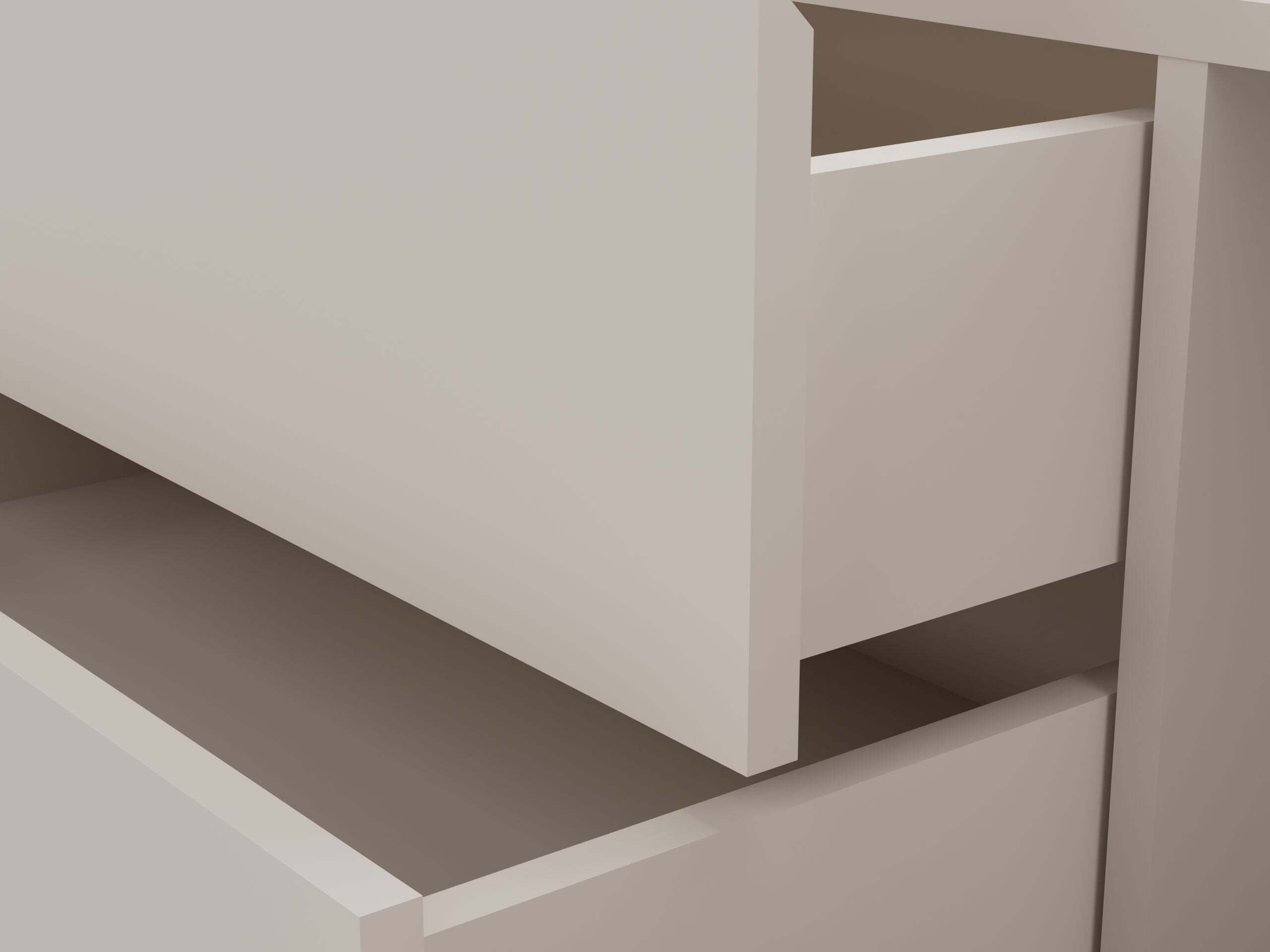 Wall-mounted bathroom cabinet for washbasin Mandeville 363 (Cashmere)