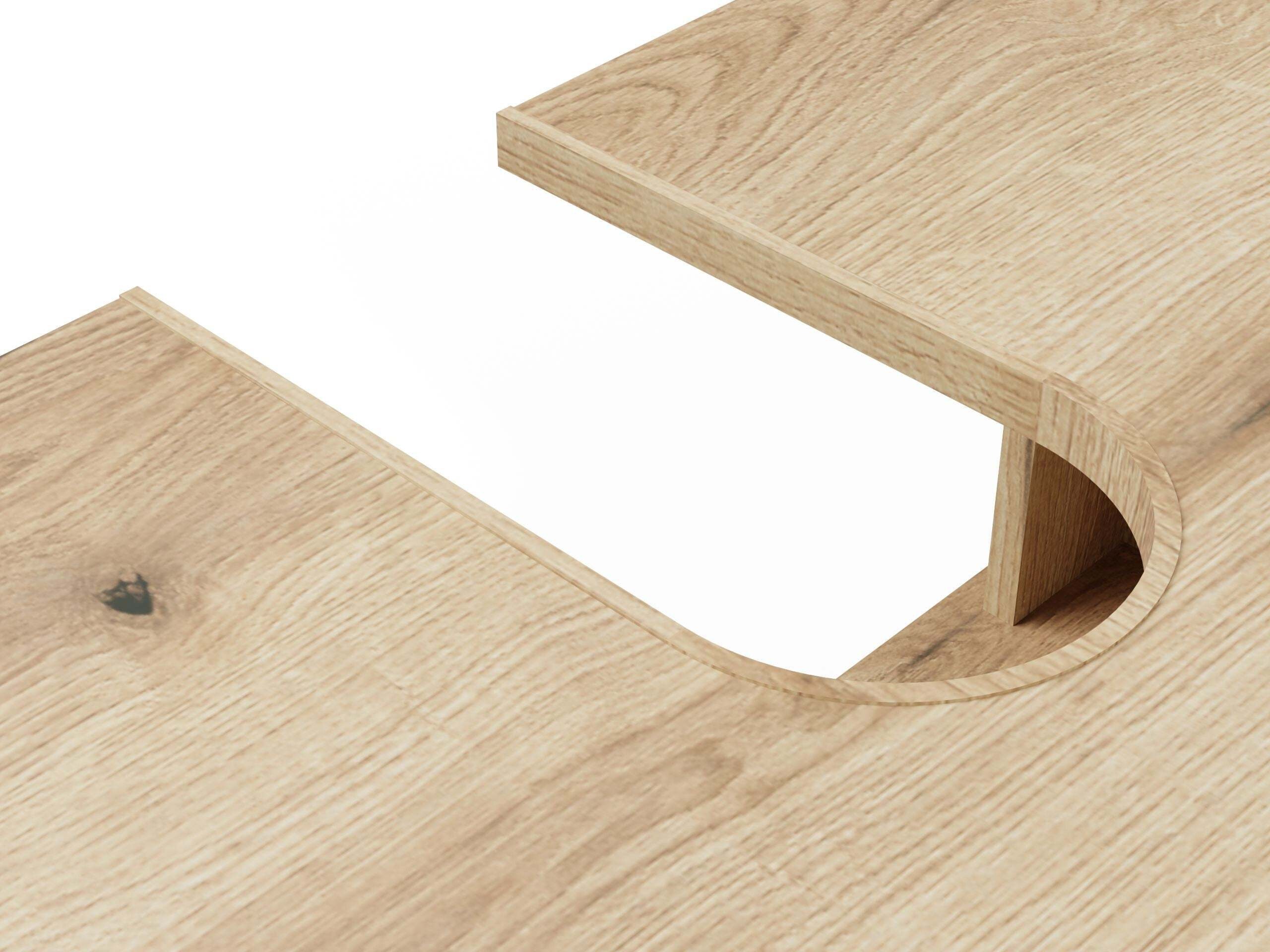 Wall-mounted bathroom cabinet for washbasin Mandeville 363 (Oak)