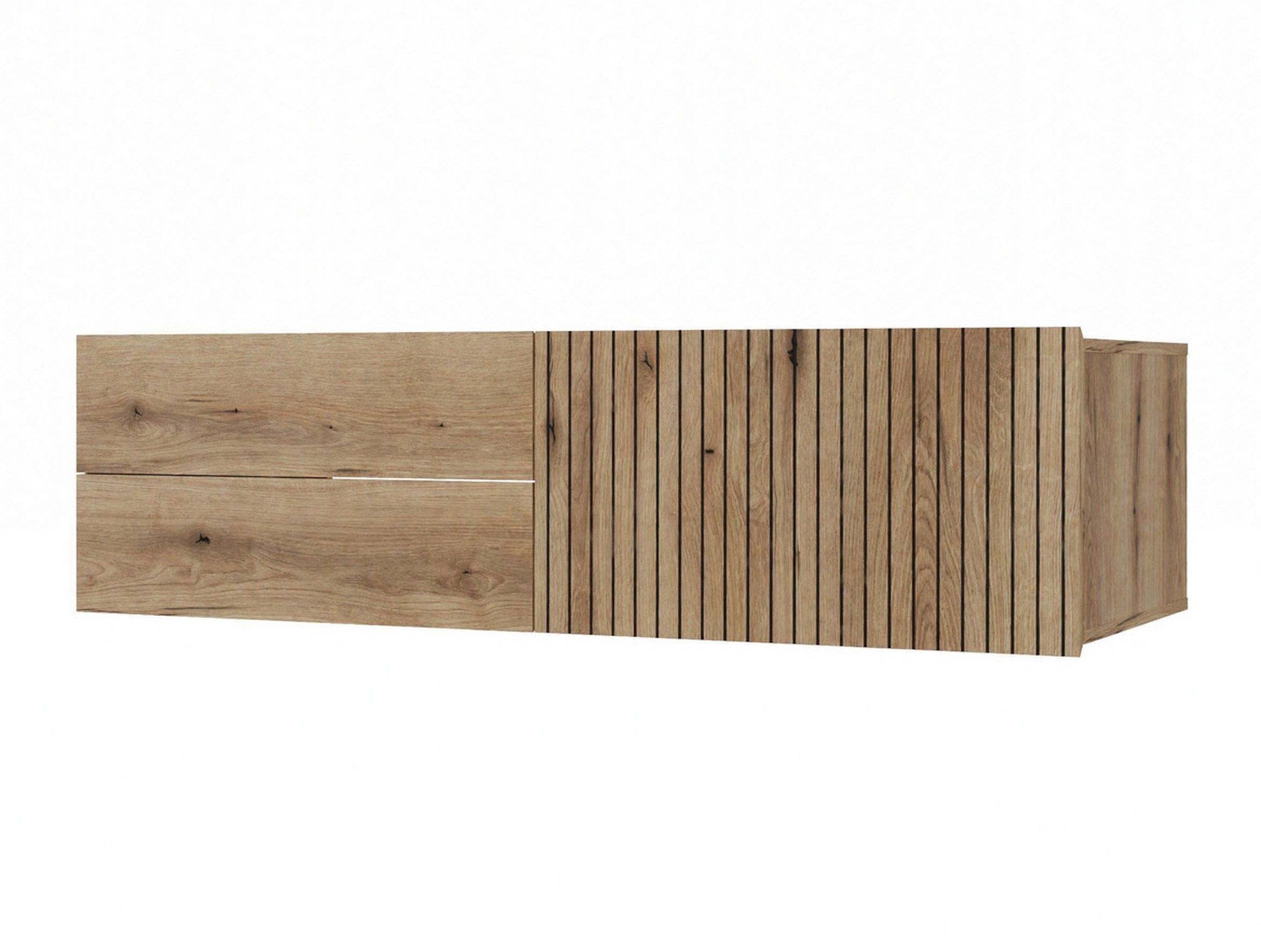 Wall-mounted bathroom cabinet for washbasin Mandeville 363 (Oak)