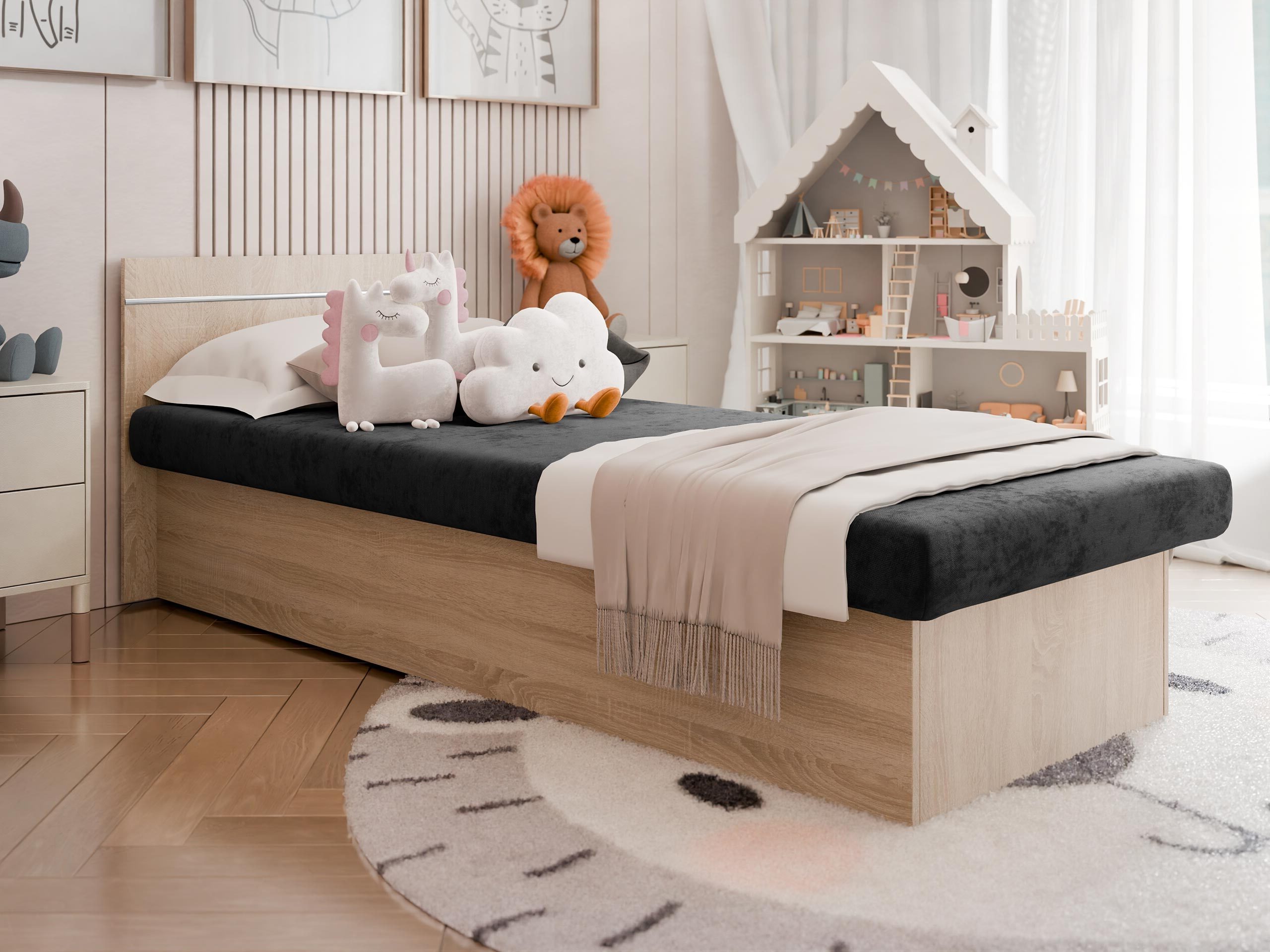 Bed Dover 101 (Sonoma oak)