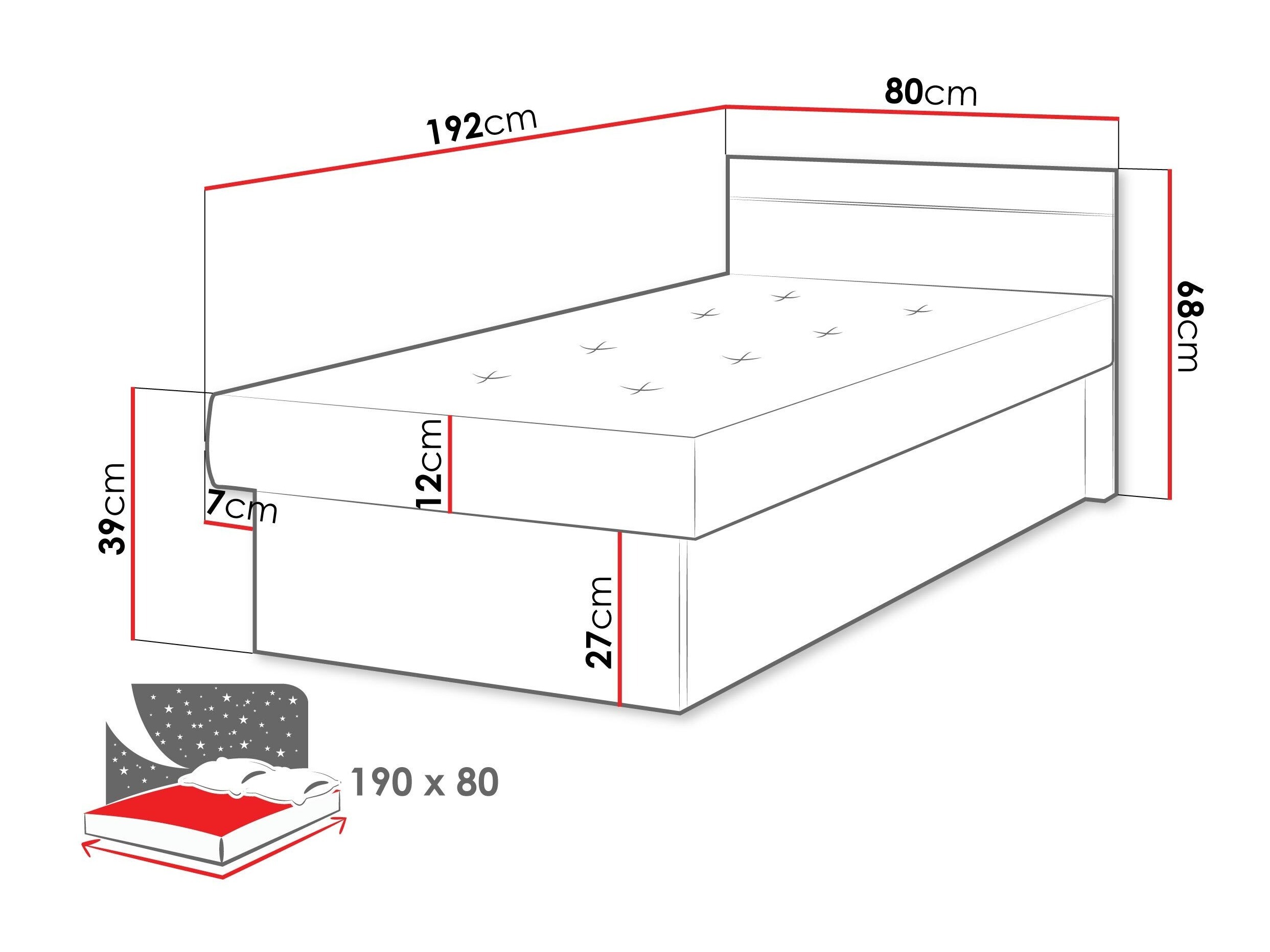 Bed Dover 101 (Suedine 29)