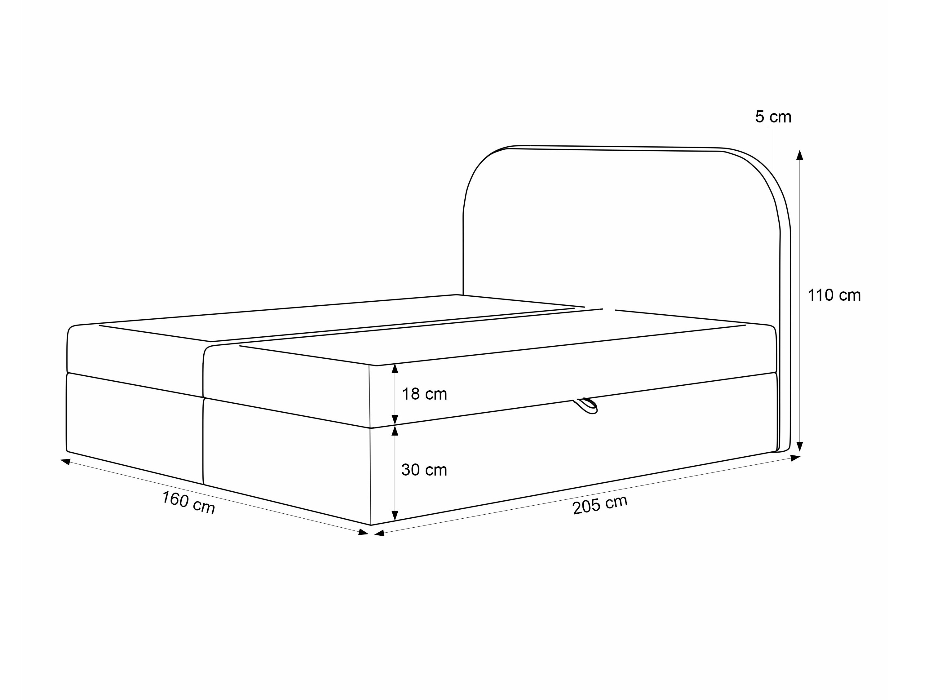 Continental bed Martinez 131 (Monte 16)