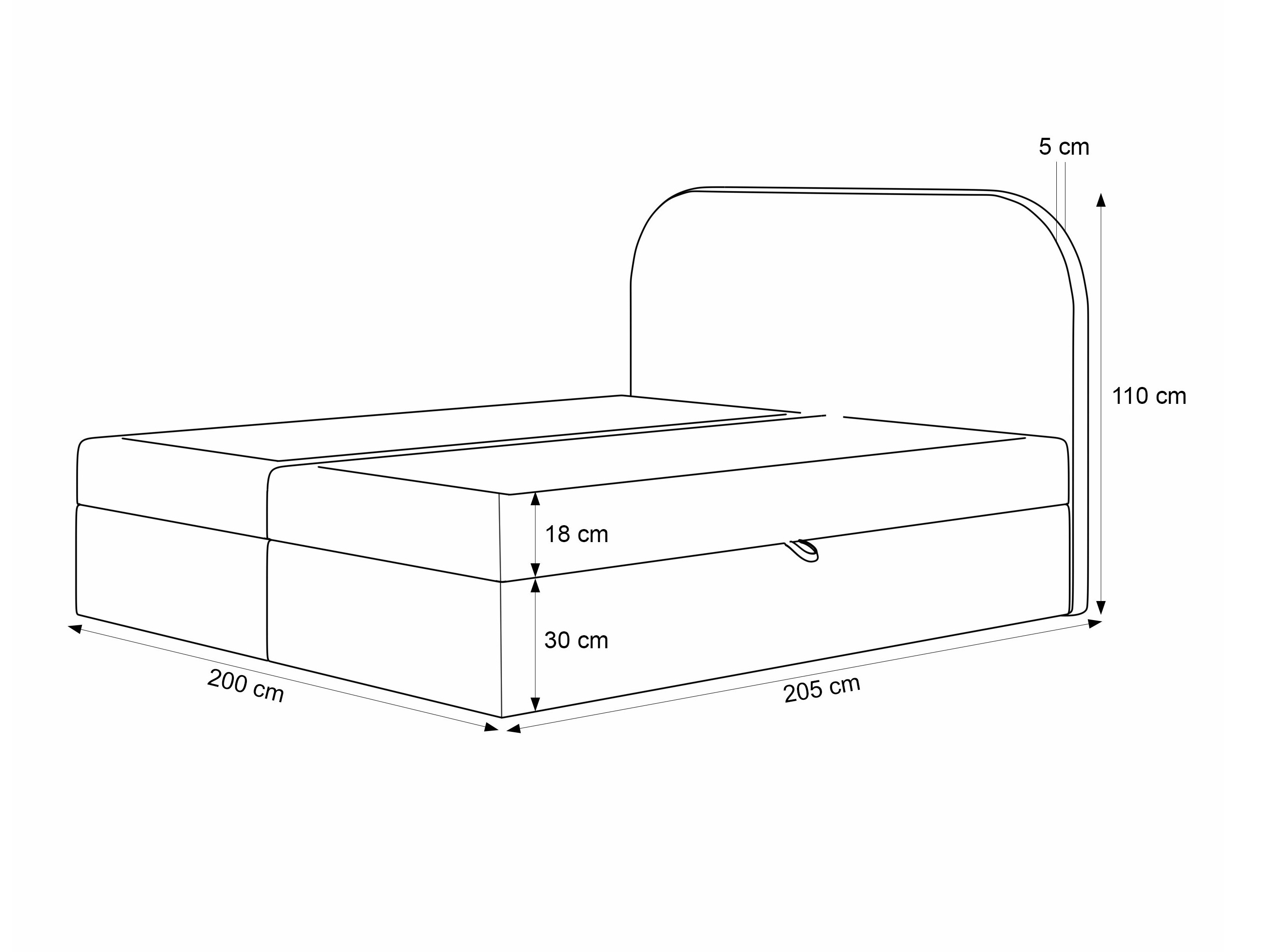 Continental bed Martinez 131 (Monte 16)