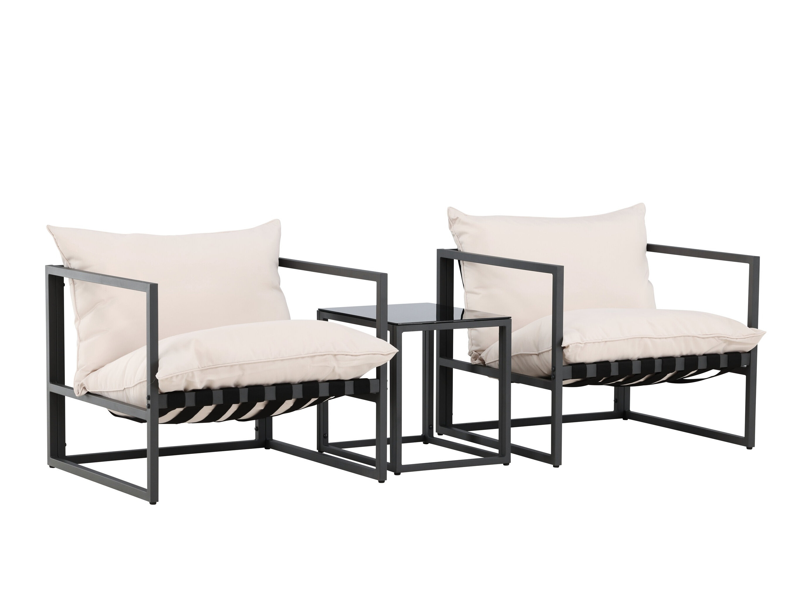 Outdoor furniture set Dallas 5186 (Black + Beige)