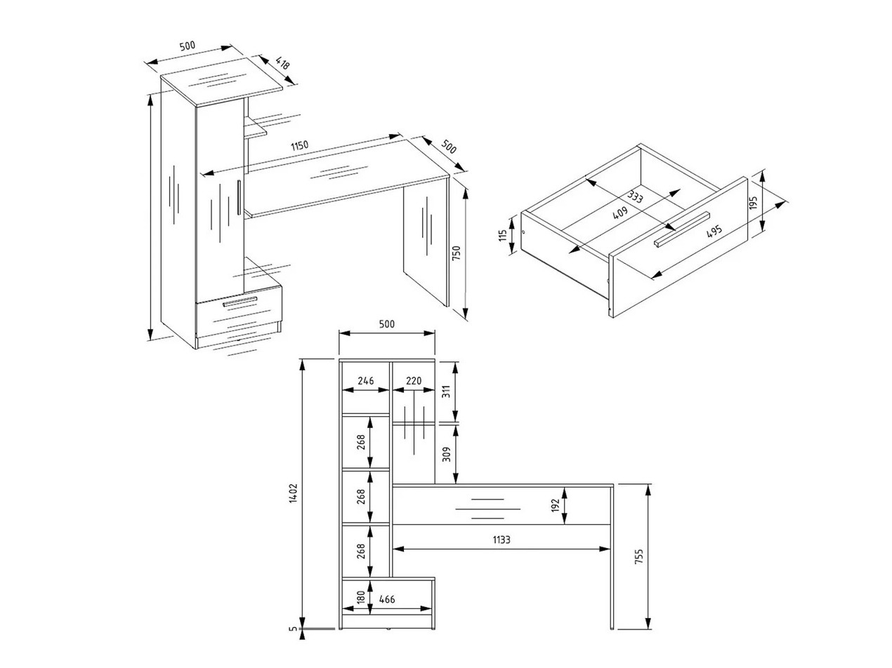 Desk Mandeville 321 (White)