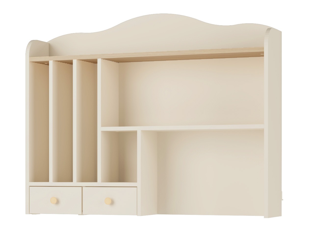 Bookcase Velferi 115 (Beige + Oak)