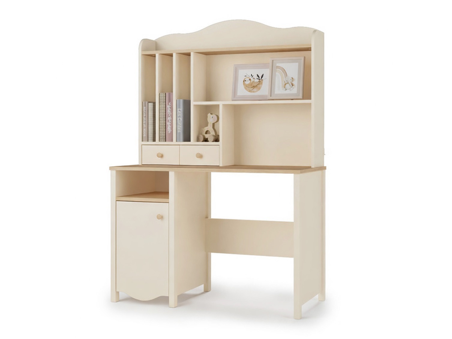 Bookcase Velferi 115 (Beige + Oak)