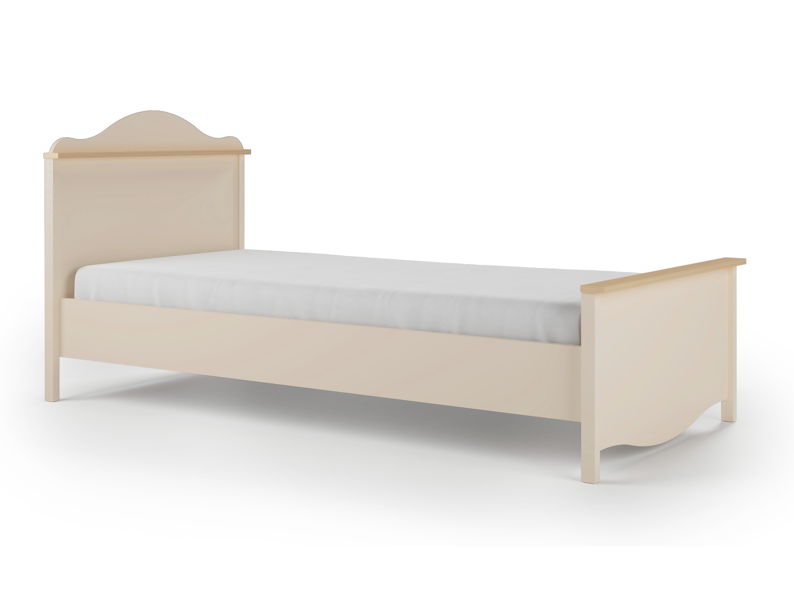 Bed Velferi 118 (Beige + Oak)