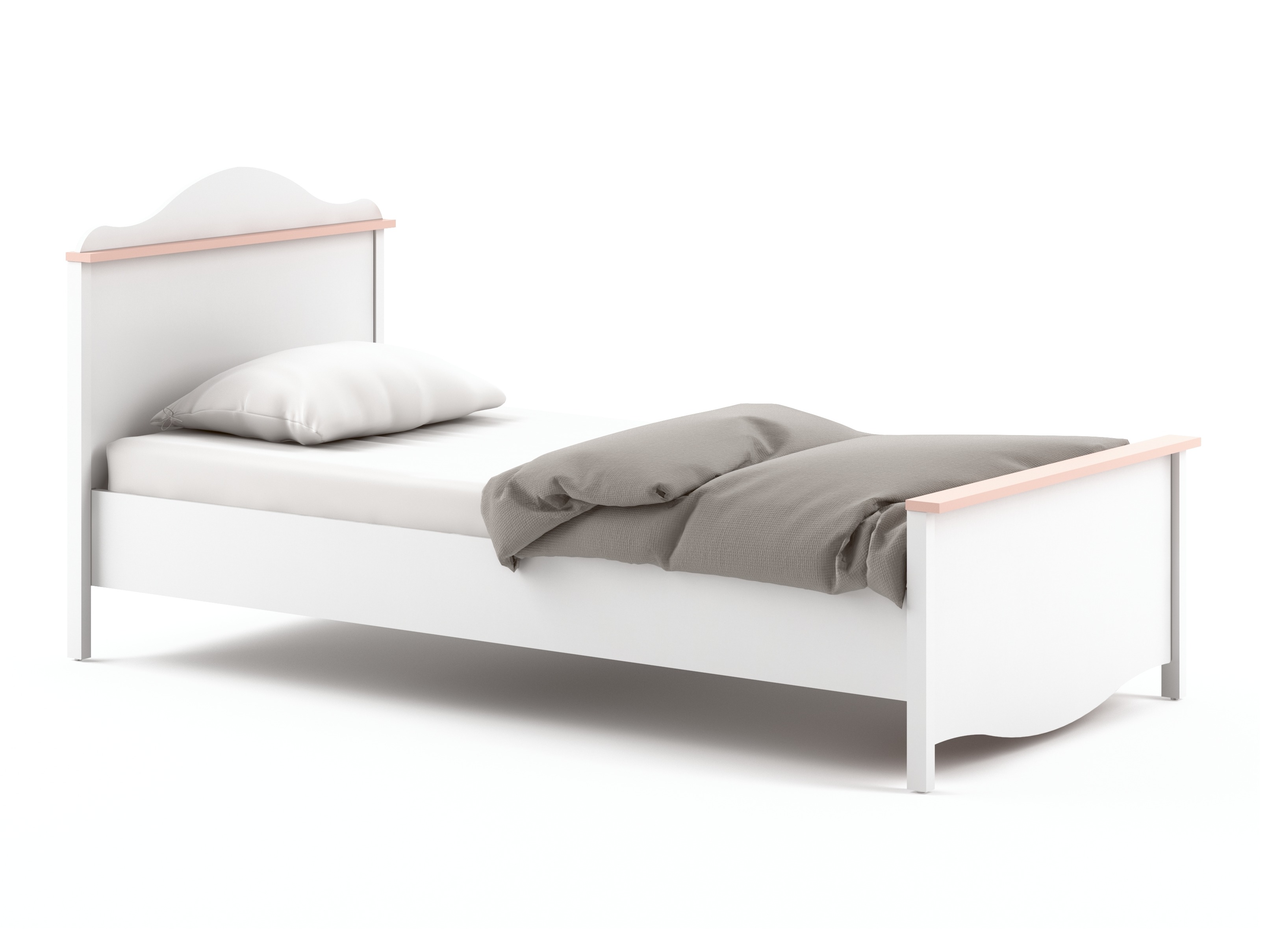Bed Velferi 118 (White + Pink)