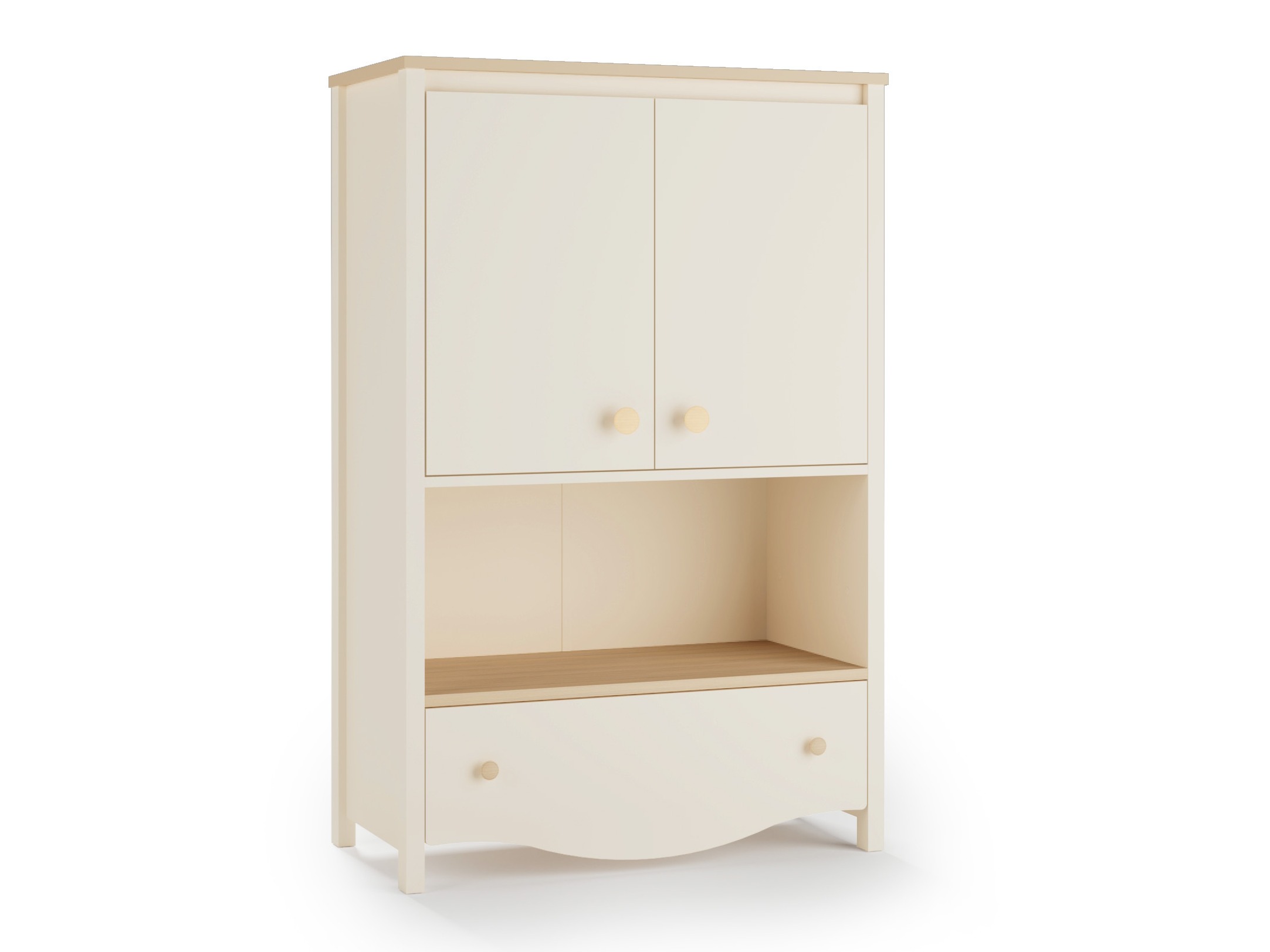 Bookcase Velferi 121 (Beige + Oak)