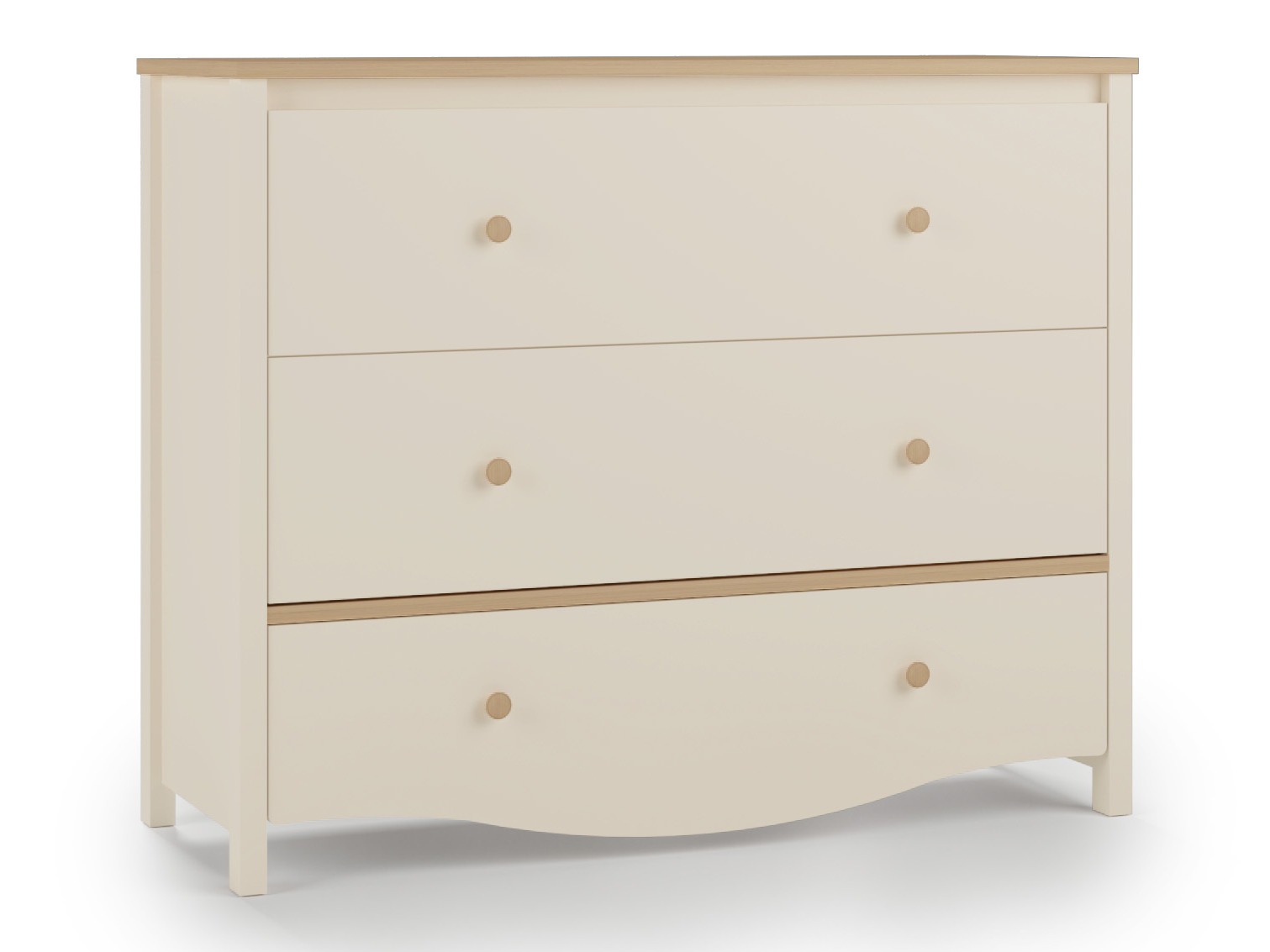 Chest of drawers Velferi 125 (Beige + Oak)