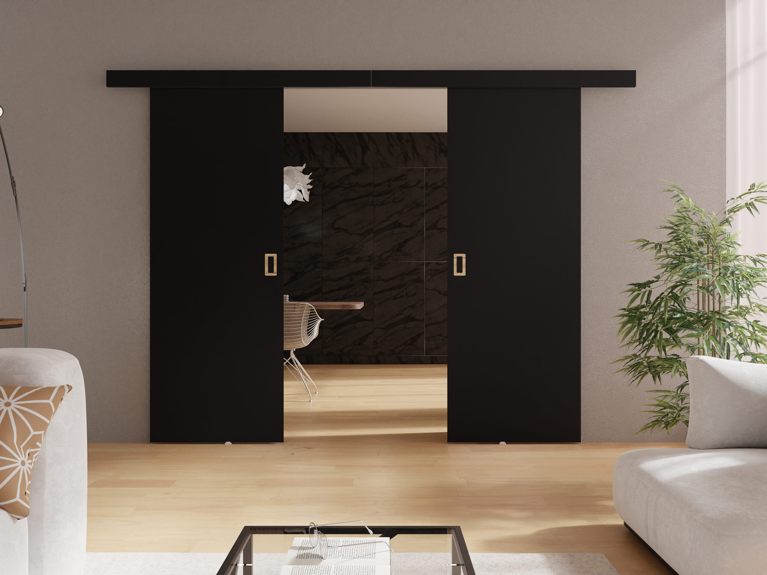 Sliding door Dover 200 (Black)