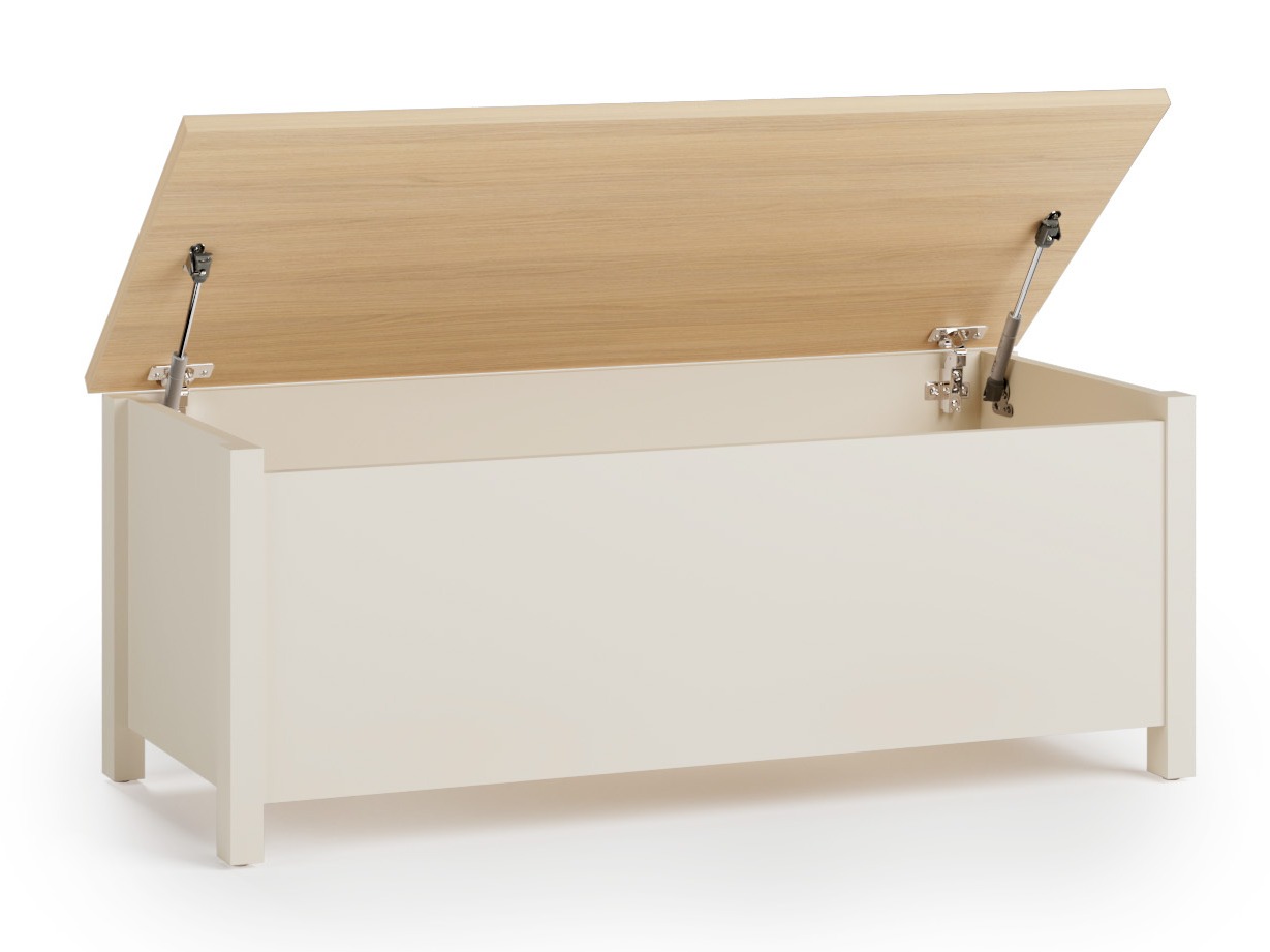 Storage box Velferi 120 (Beige + Oak)