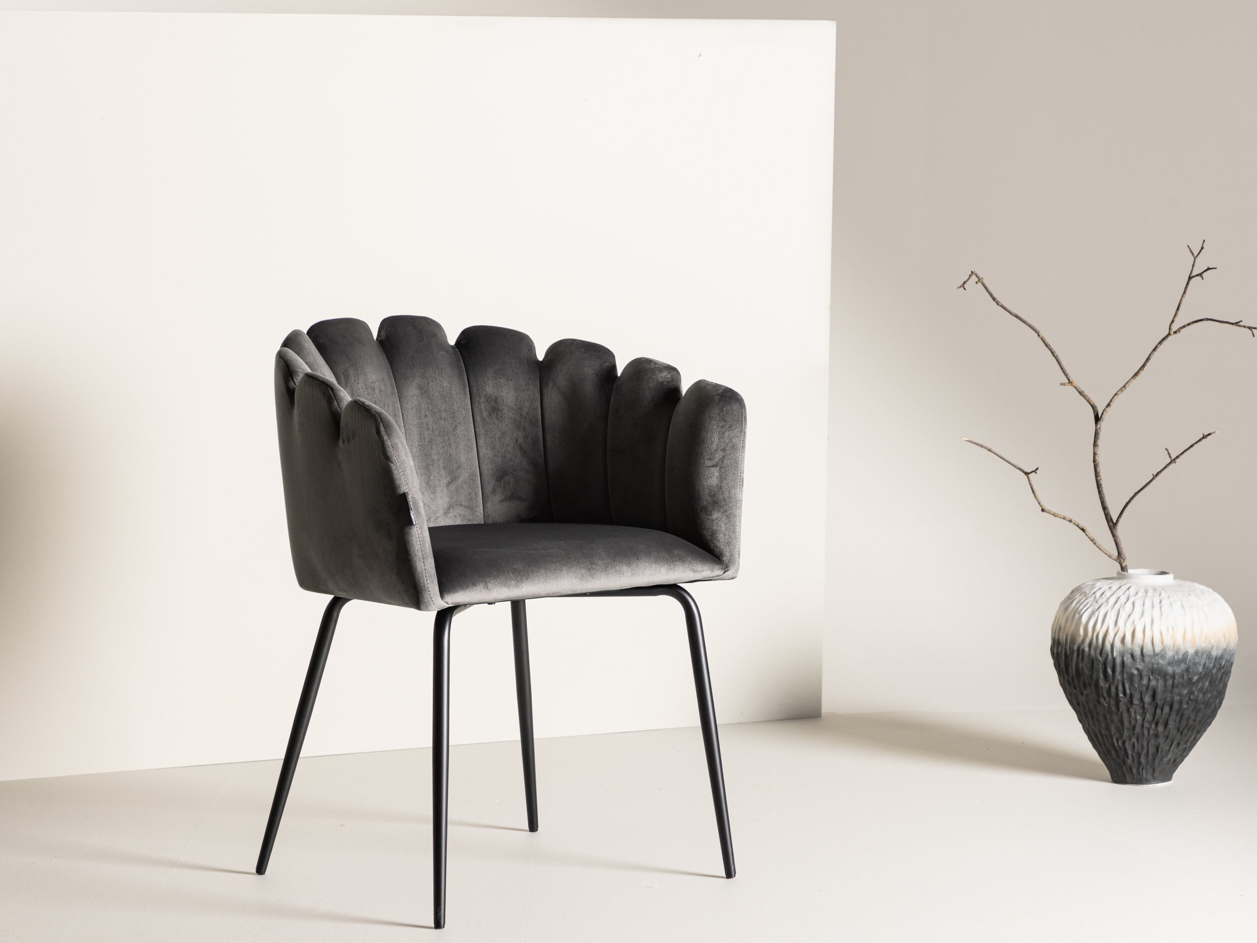 Chair Dallas 134 (Grey + Black)