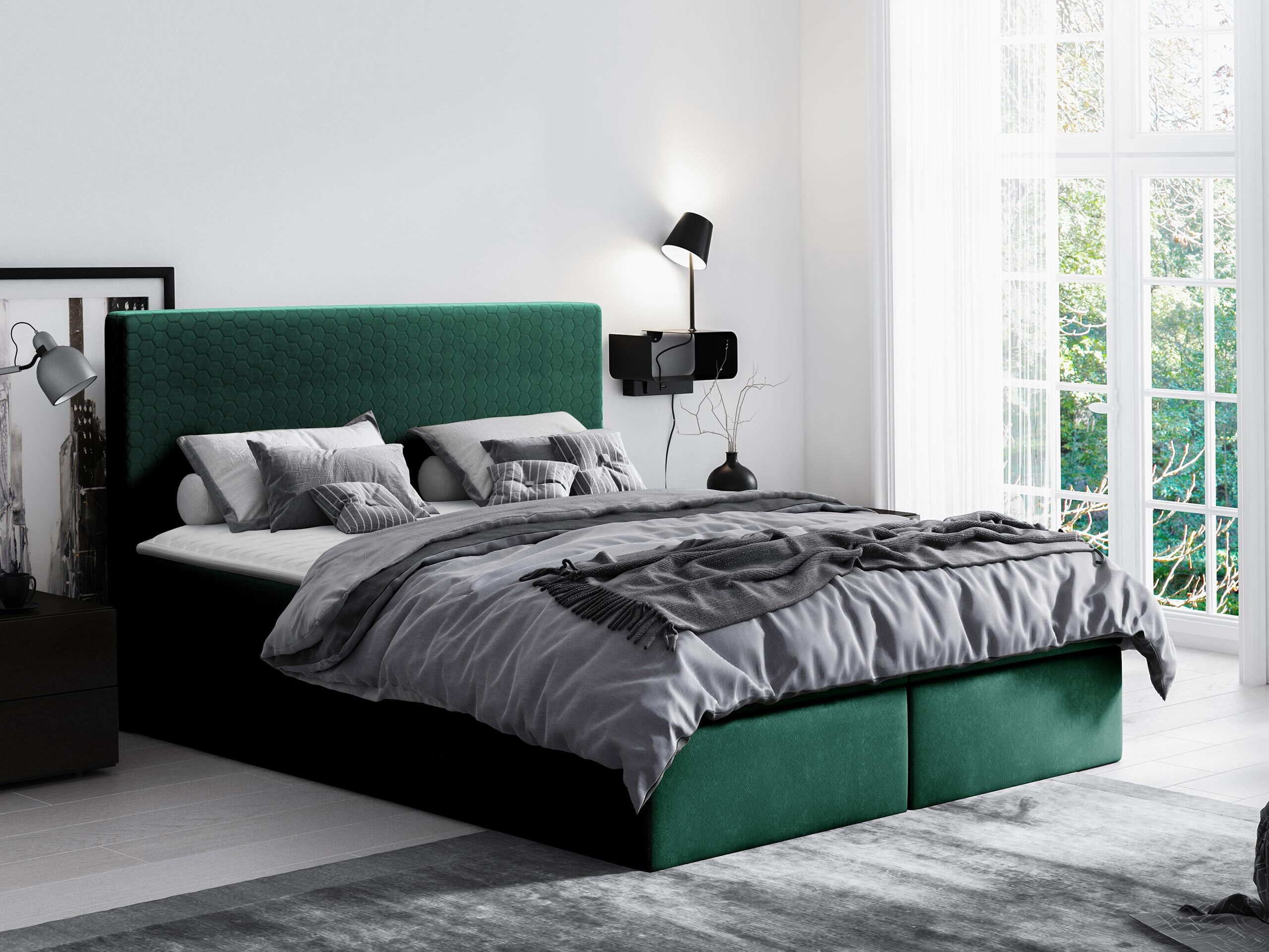 Continental bed Nix (Velluto 10)