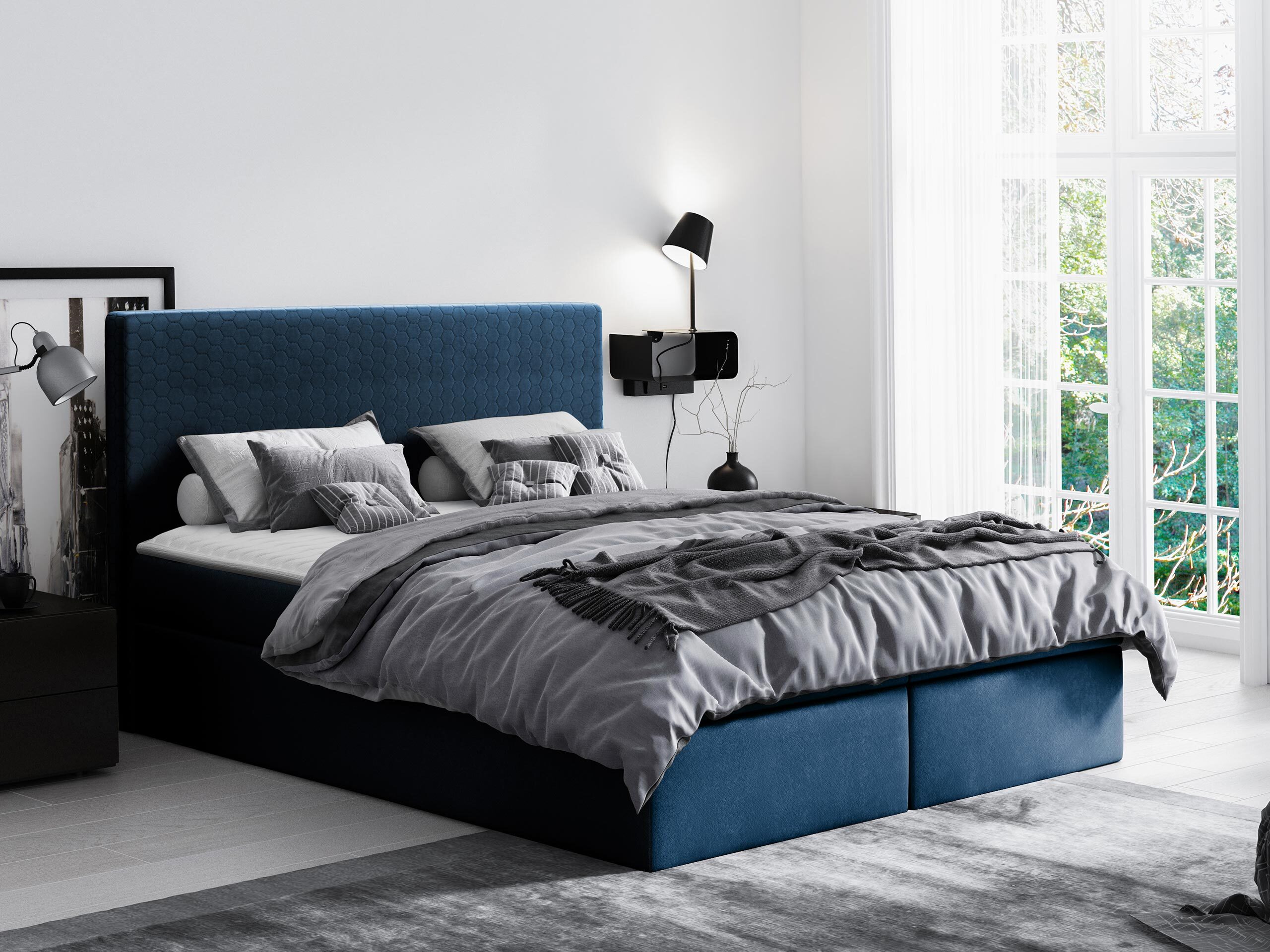 Continental bed Nix (Velluto 11)