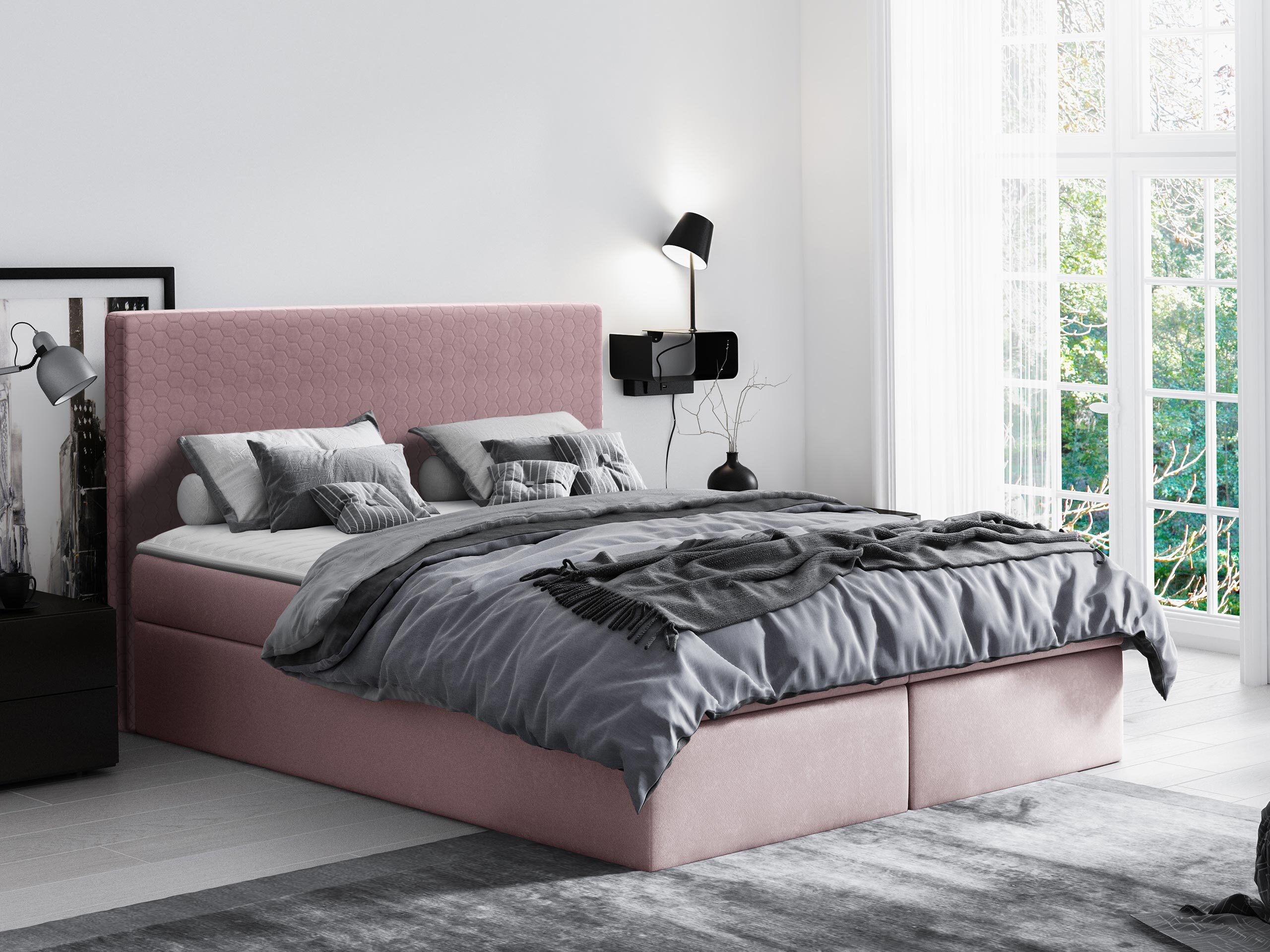 Continental bed Nix (Velluto 14)