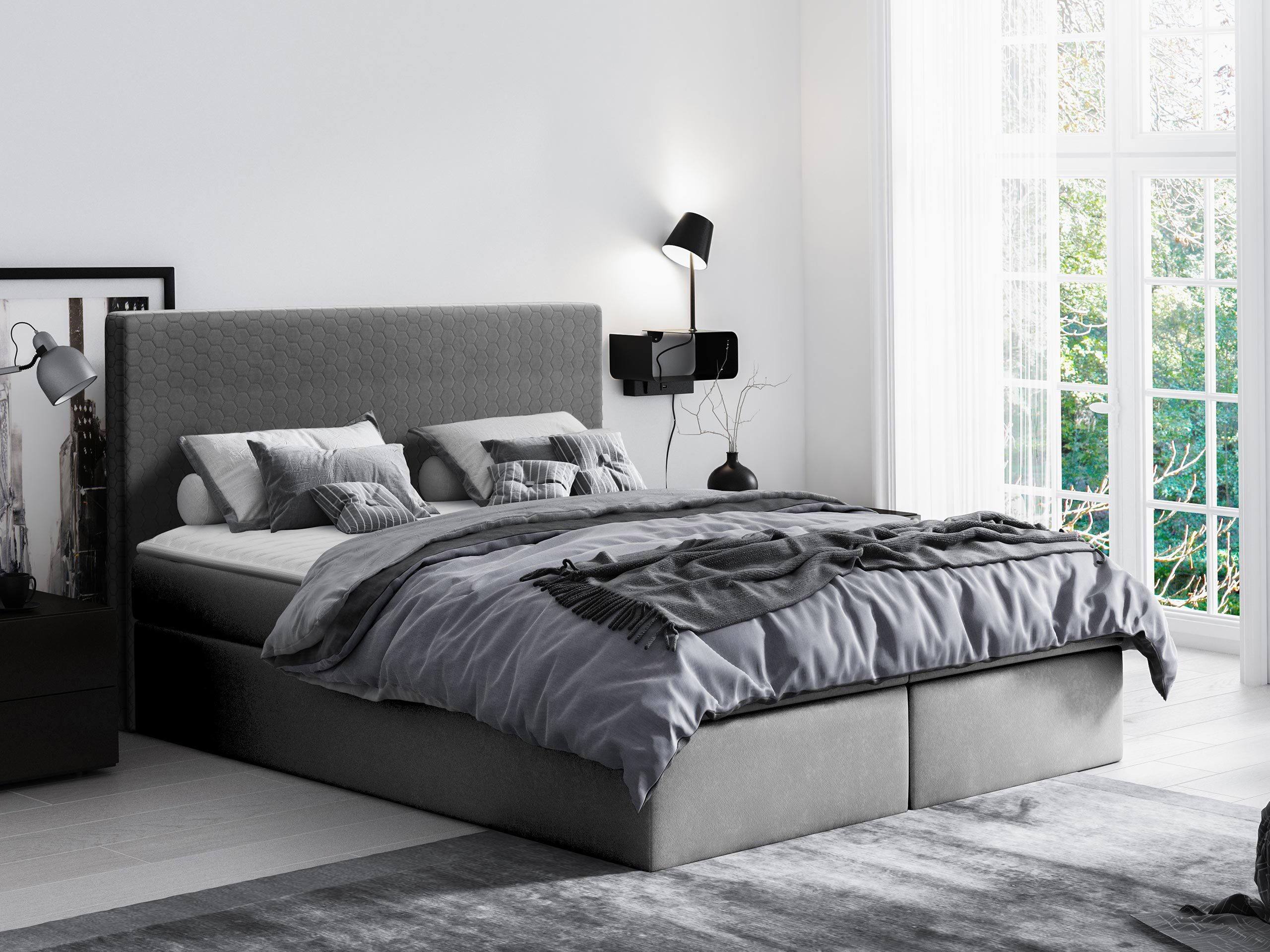 Continental bed Nix (Velluto 16)