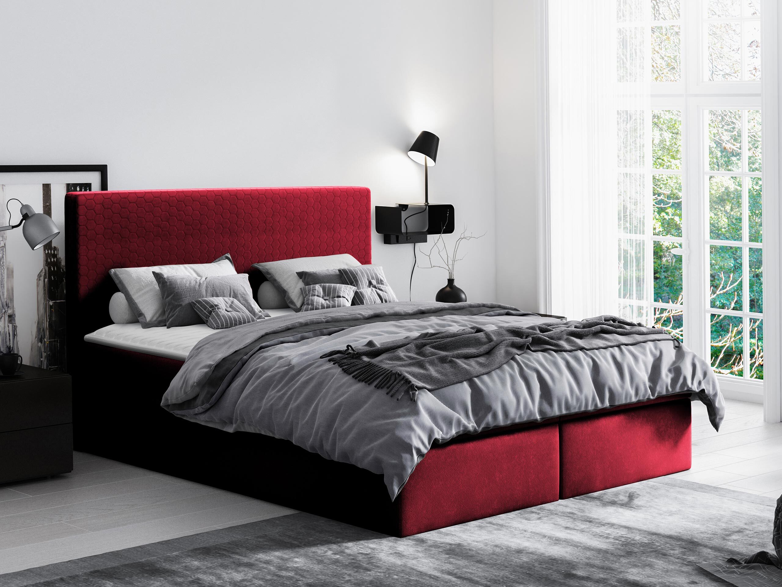 Continental bed Nix (Velluto 7)