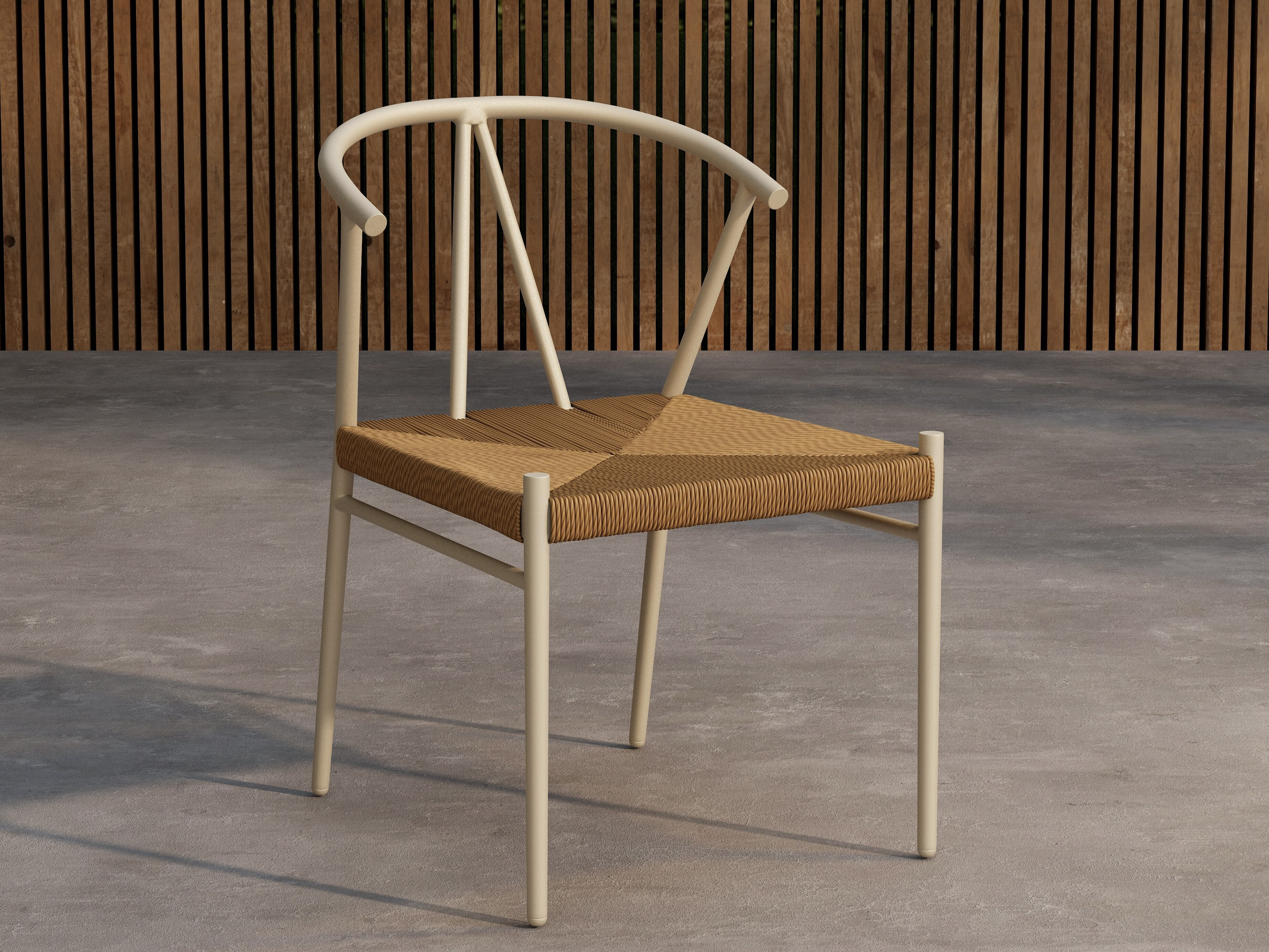 Outdoor chair Dallas 5249 (Beige + Light brown)