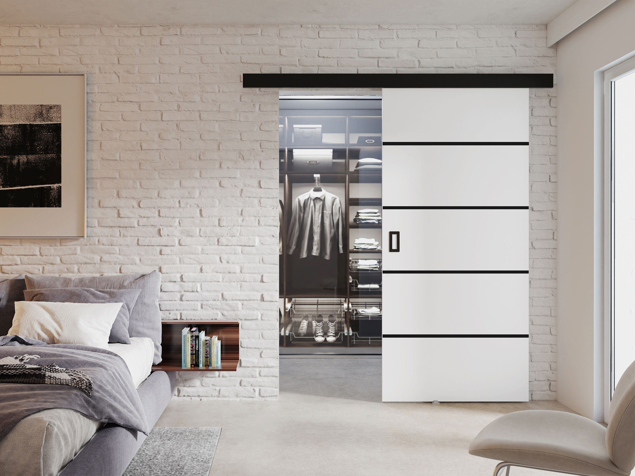 Sliding door Dover 173 (White)