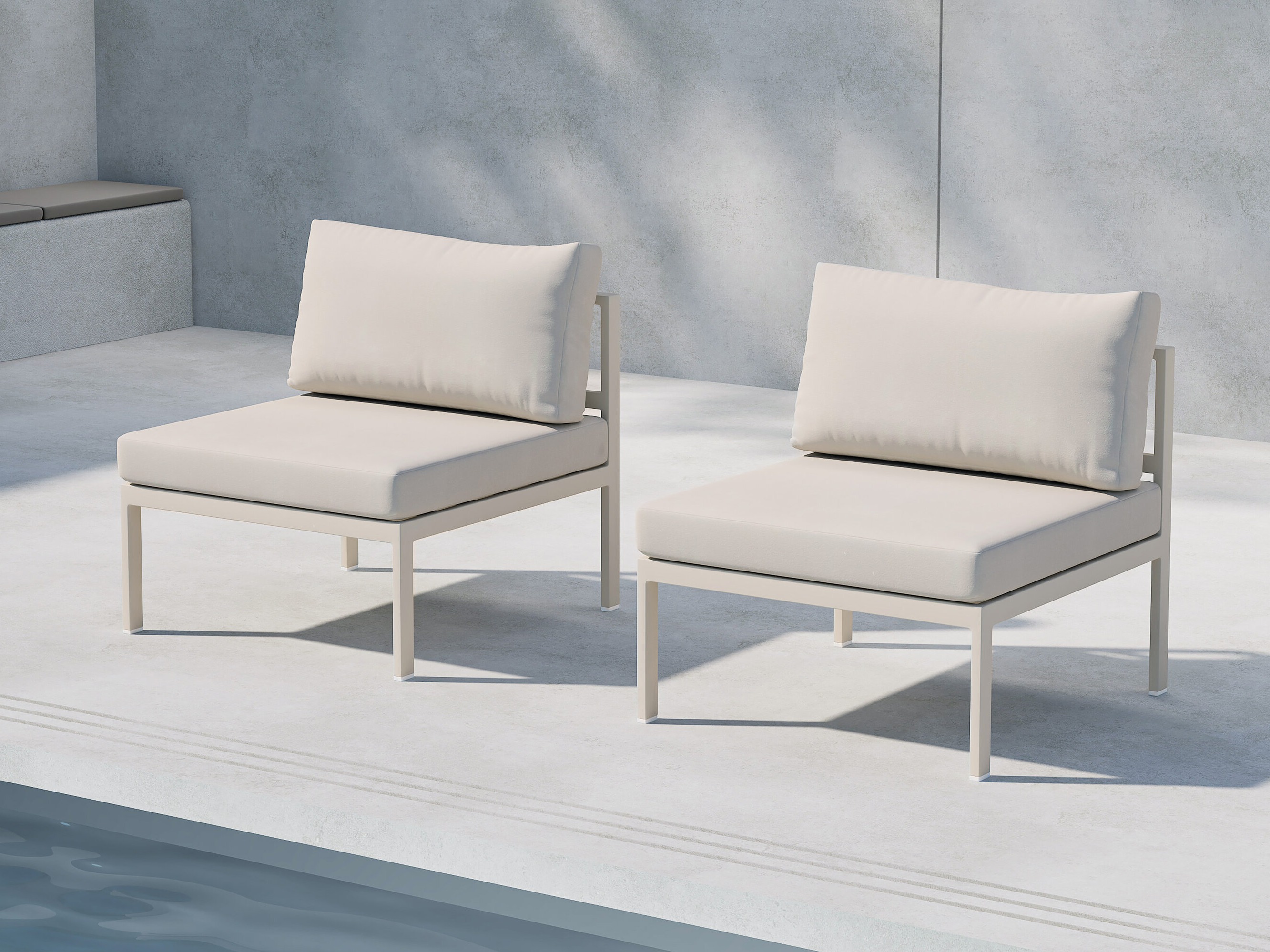 Outdoor armchair Camorlo 100 (Beige)
