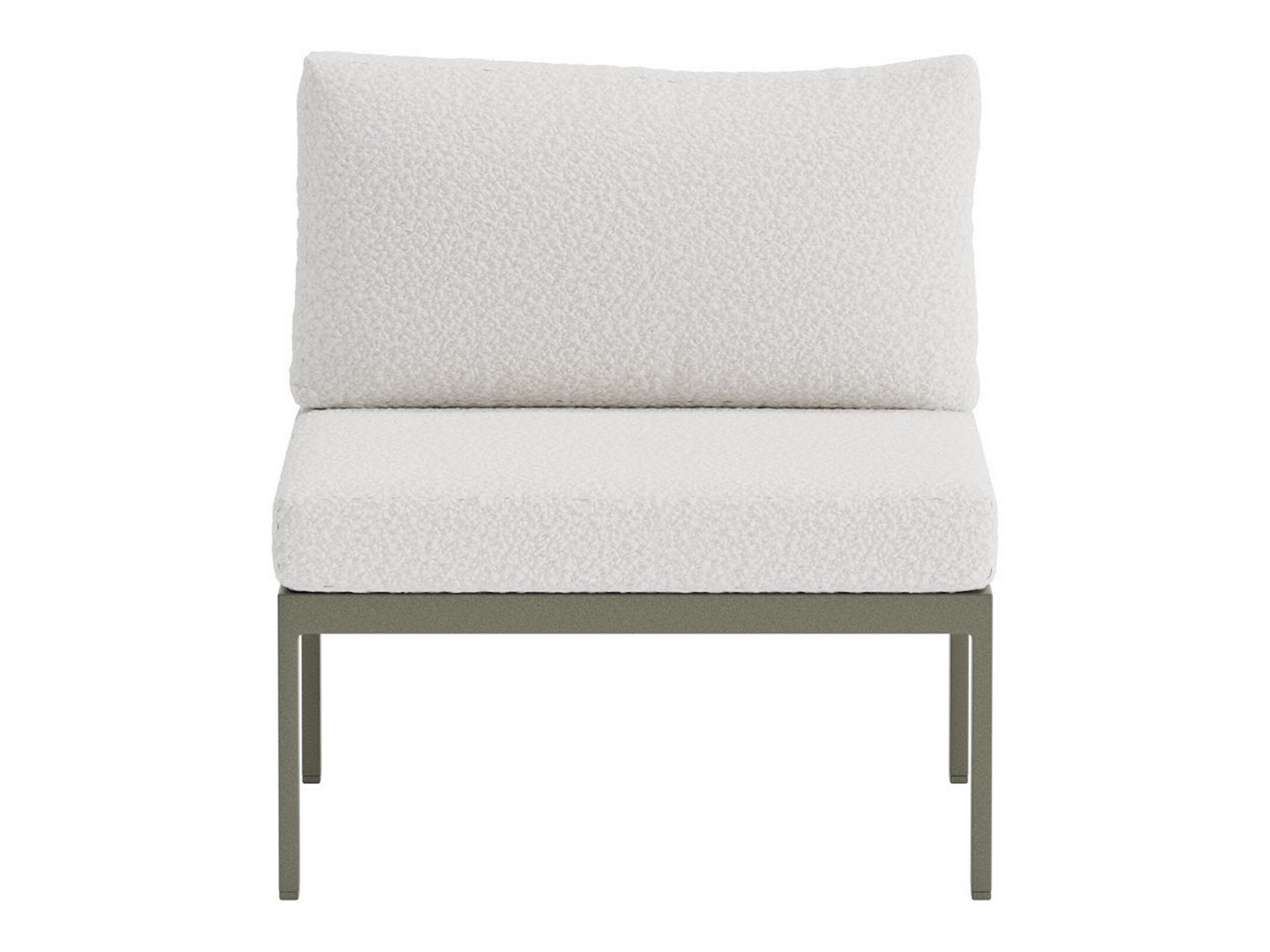Outdoor armchair Camorlo 100 (White + Khaki)
