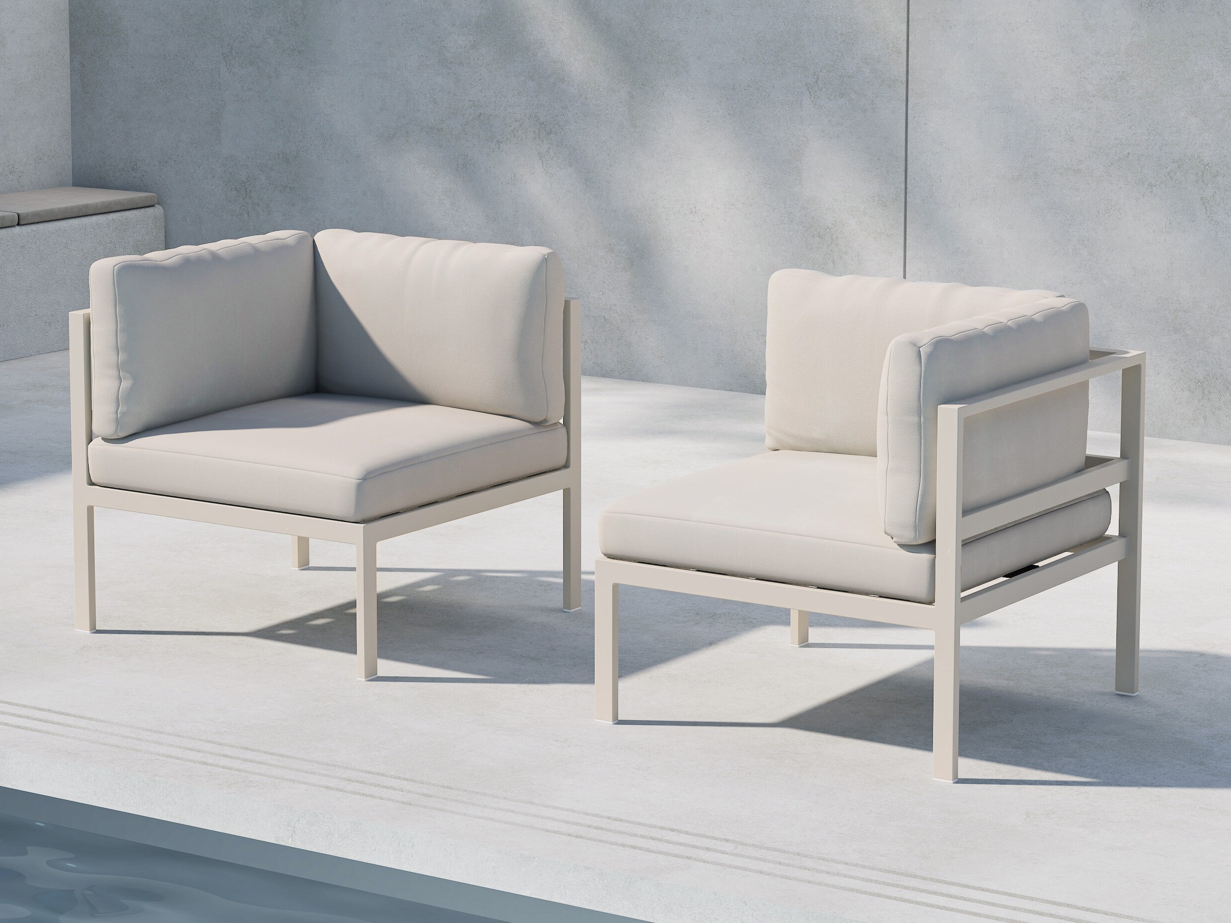 Outdoor armchair Camorlo 101 (Beige)