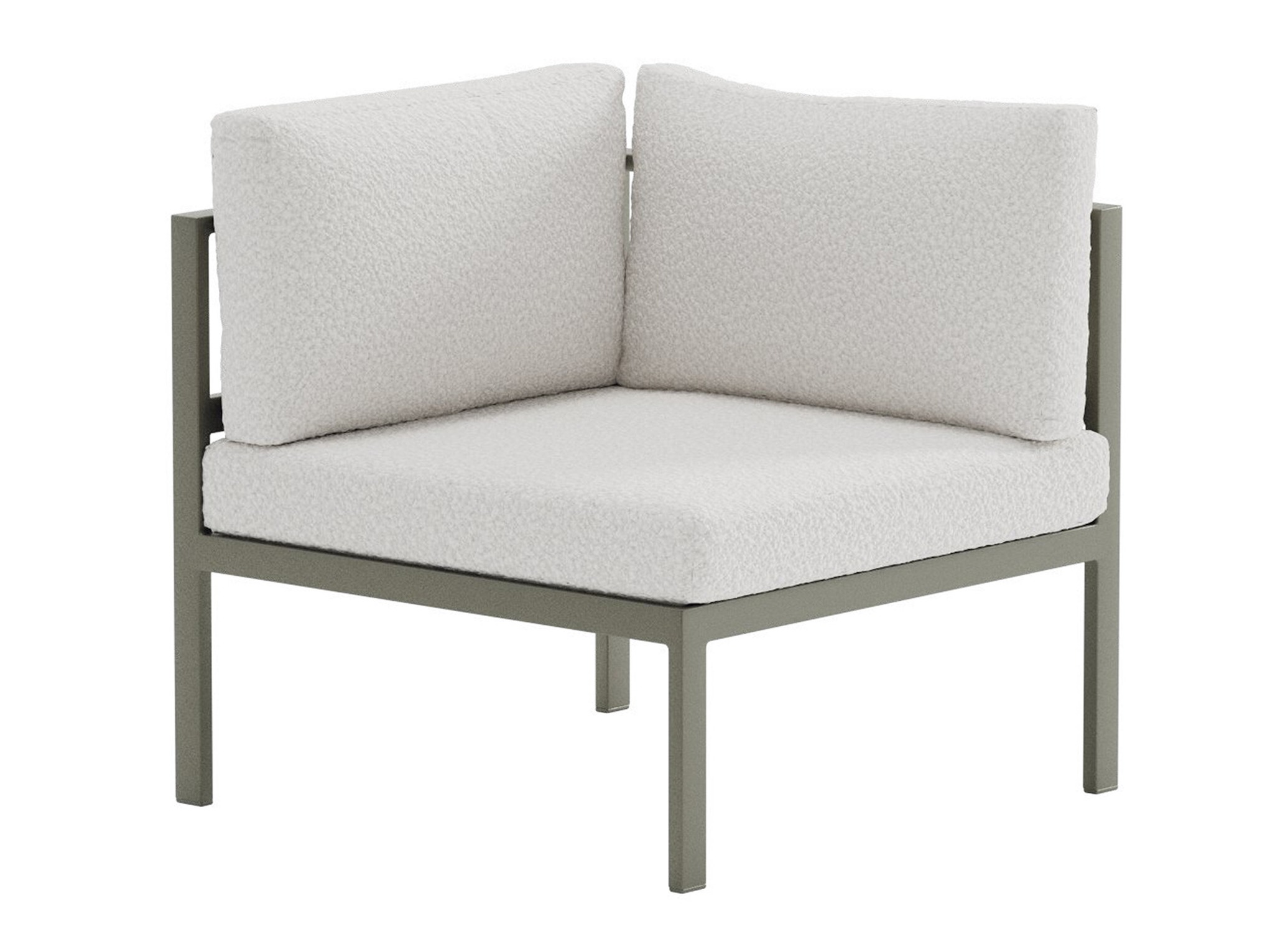 Outdoor armchair Camorlo 101 (White + Khaki)