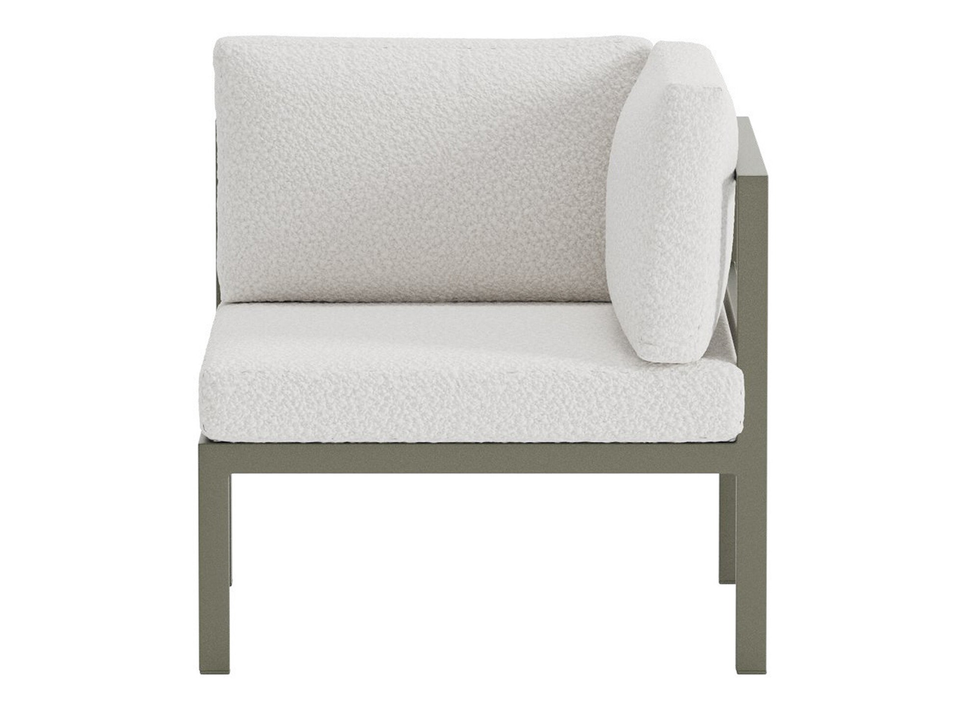 Outdoor armchair Camorlo 101 (White + Khaki)