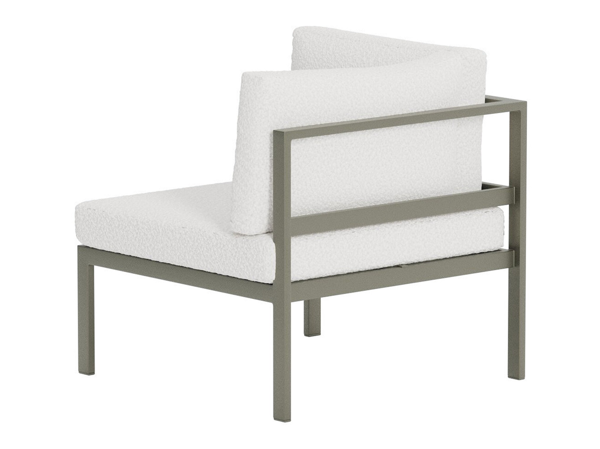 Outdoor armchair Camorlo 101 (White + Khaki)