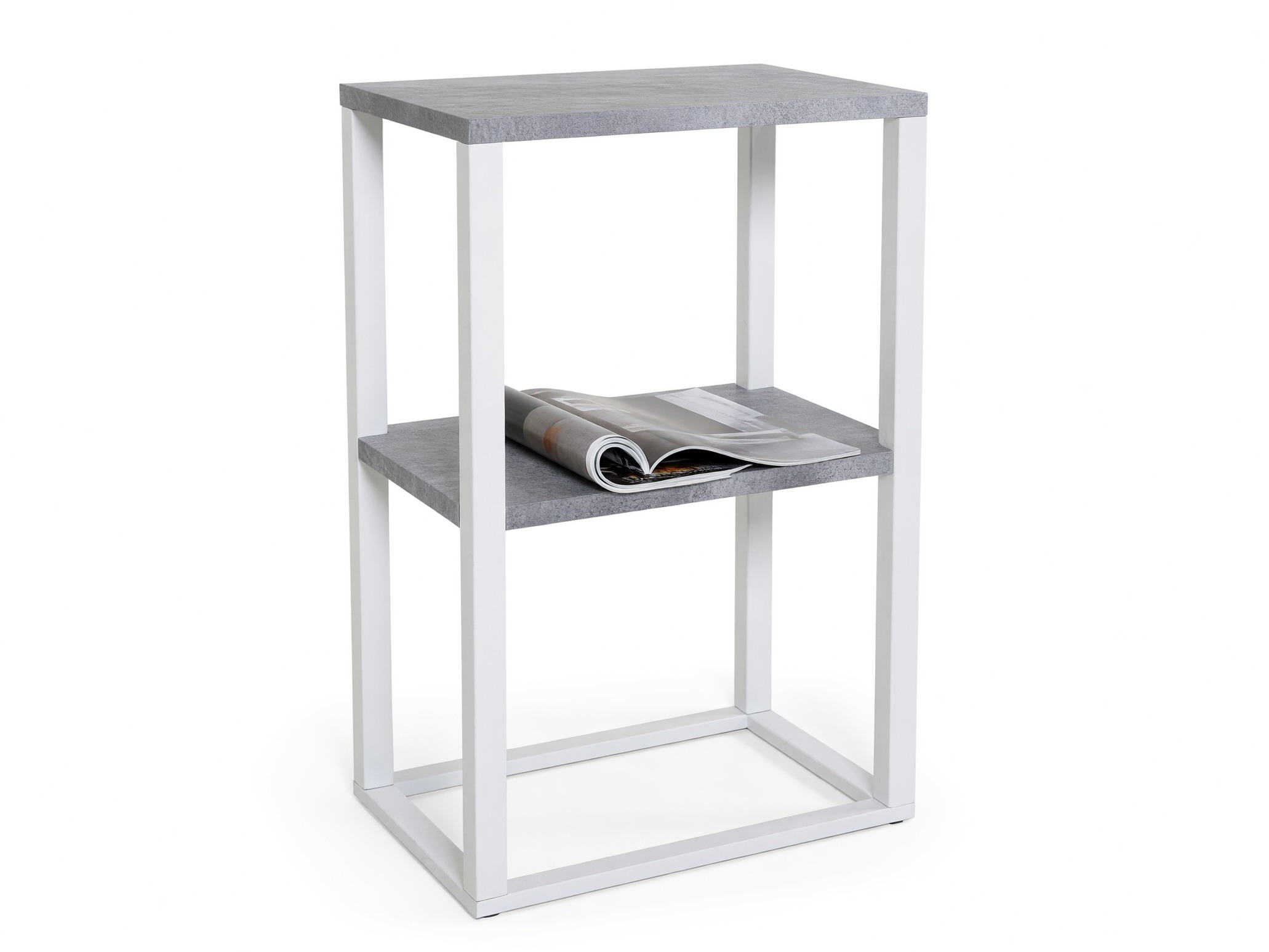 Side table Dallas 260 (Concrete + White)