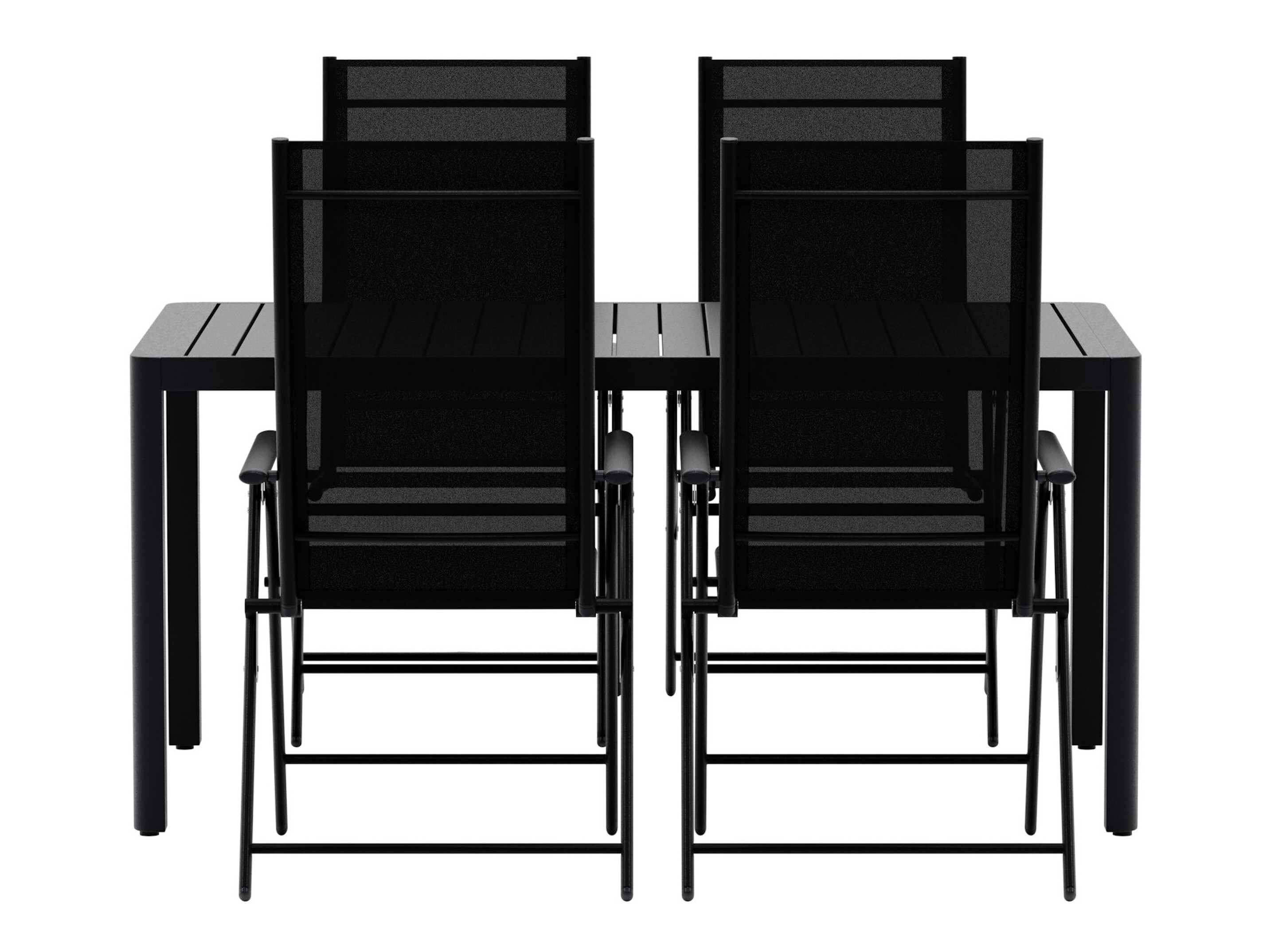 Table and chairs set Dallas 5255 (Black)