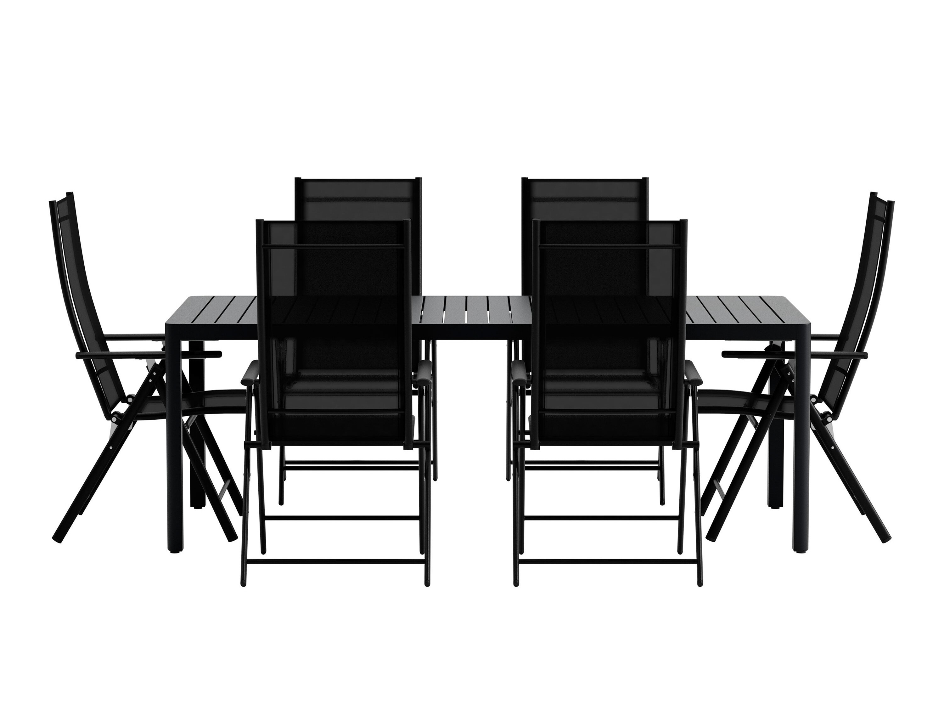 Table and chairs set Dallas 5256 (Black)