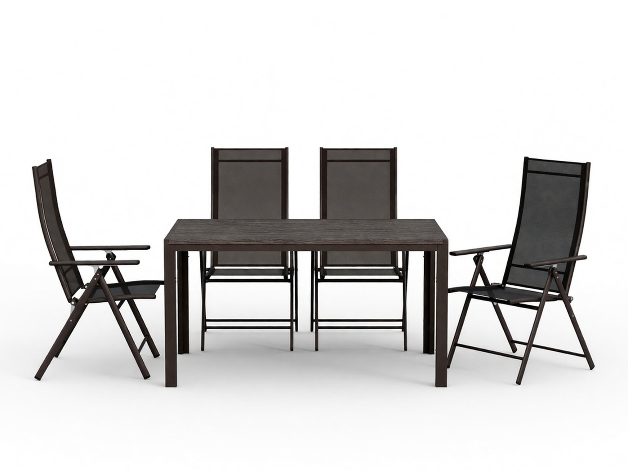 Table and chairs set Dallas 5261 (Black)