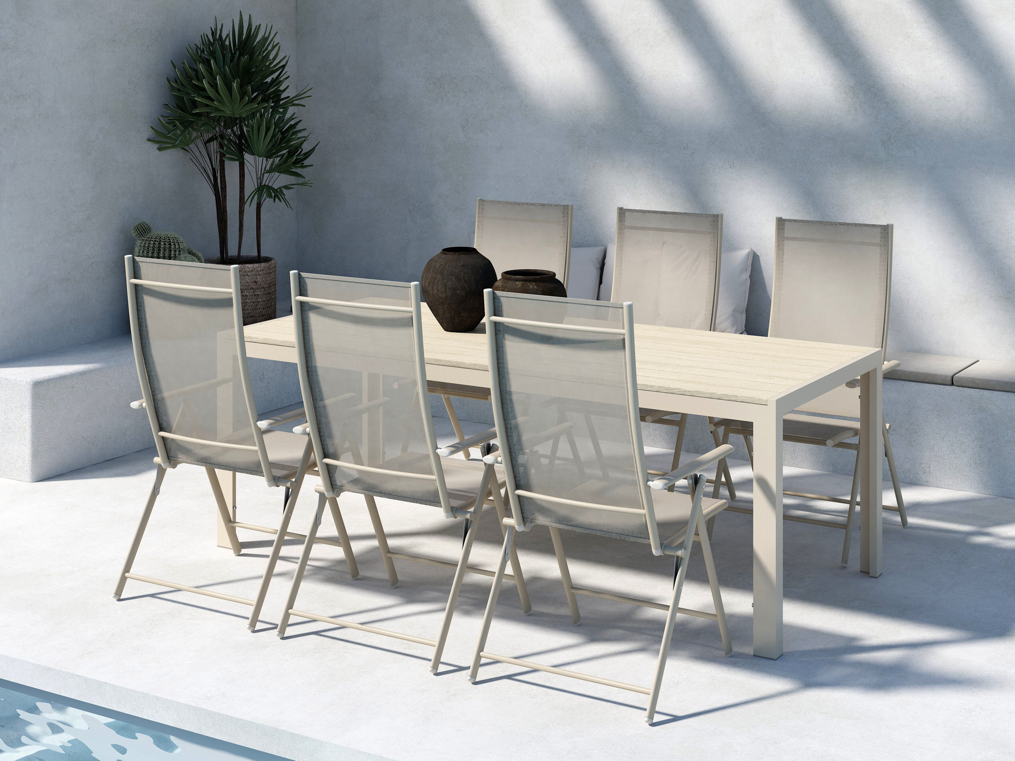 Table and chairs set Dallas 5263 (Beige)