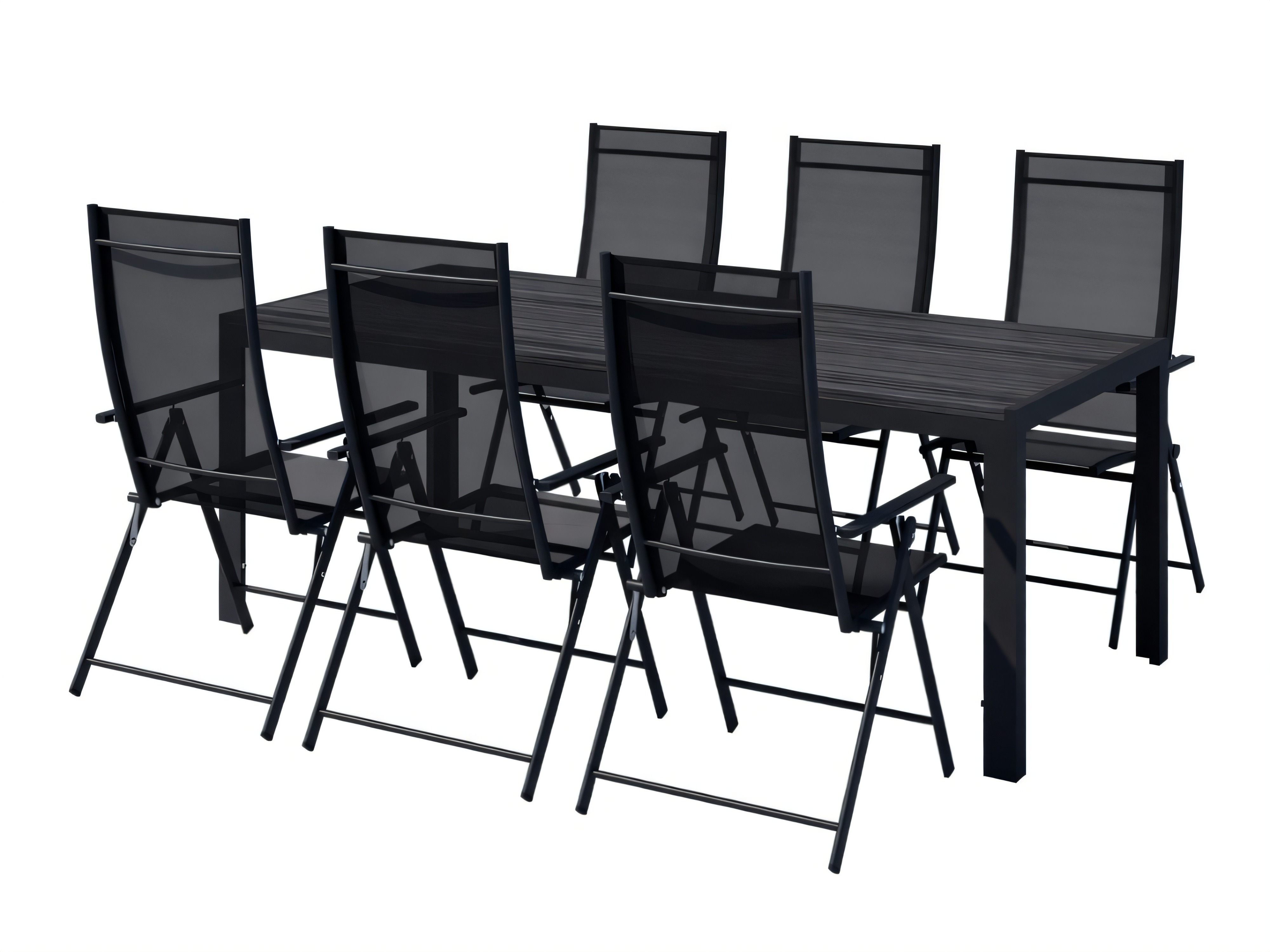 Table and chairs set Dallas 5263 (Black)