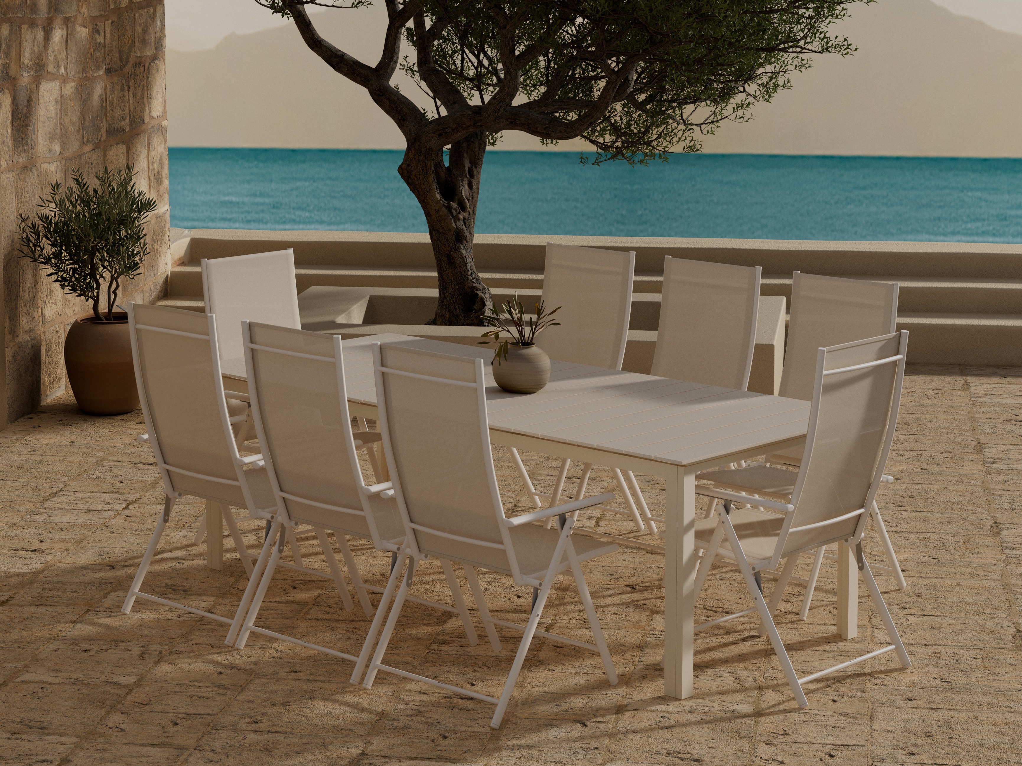 Table and chairs set Dallas 5266