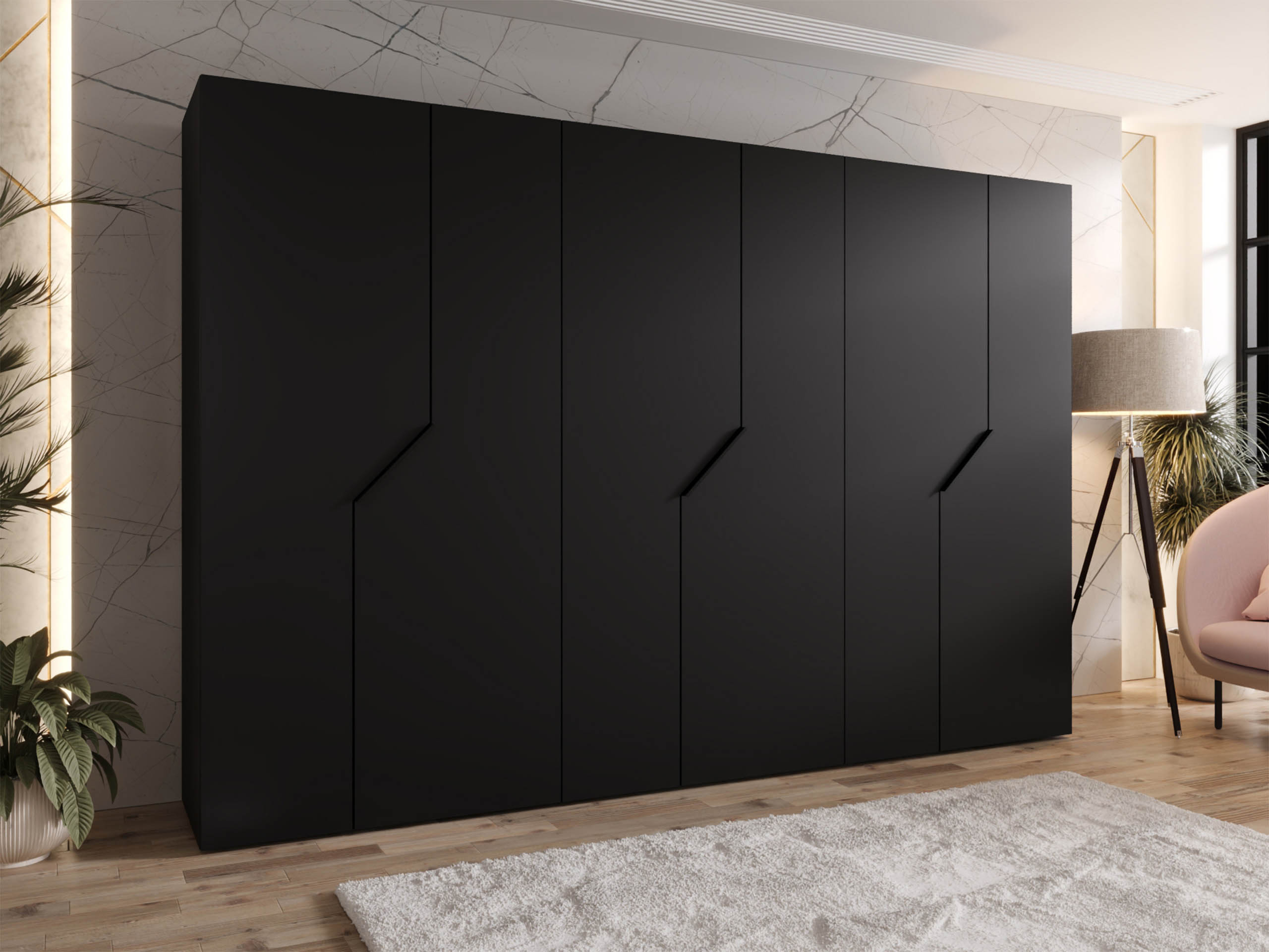 Wardrobe Hartford 596 (Black)