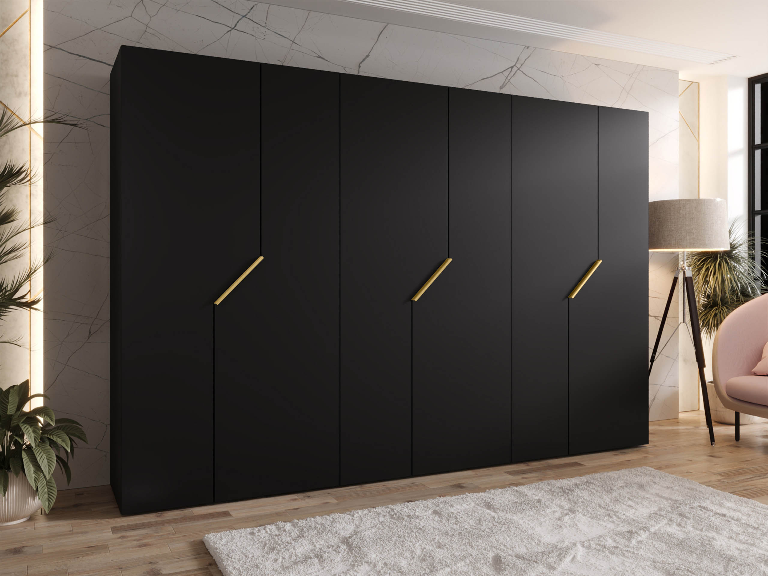 Wardrobe Hartford 596 (Black)