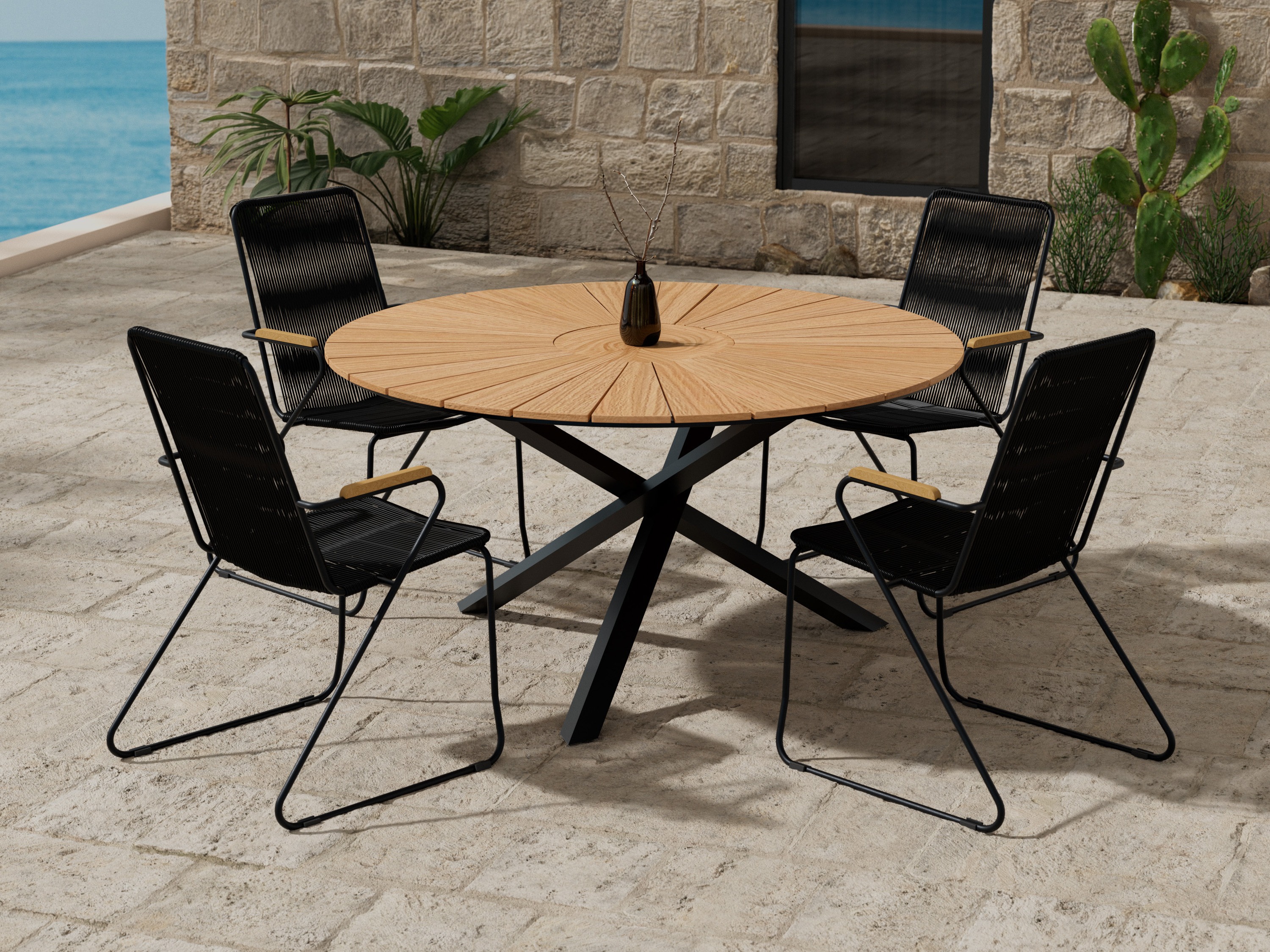 Table and chairs set Dallas 5272