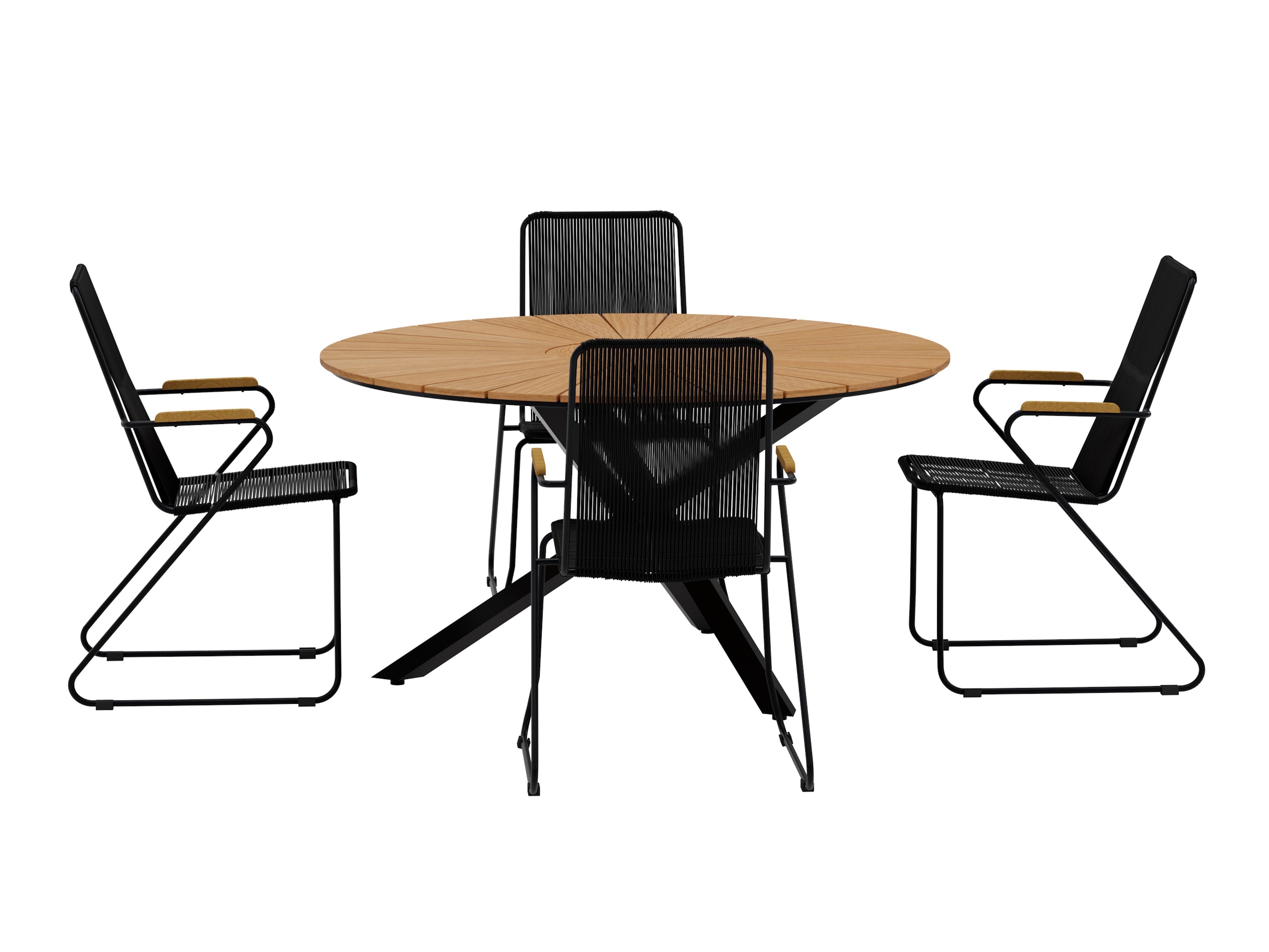 Table and chairs set Dallas 5272